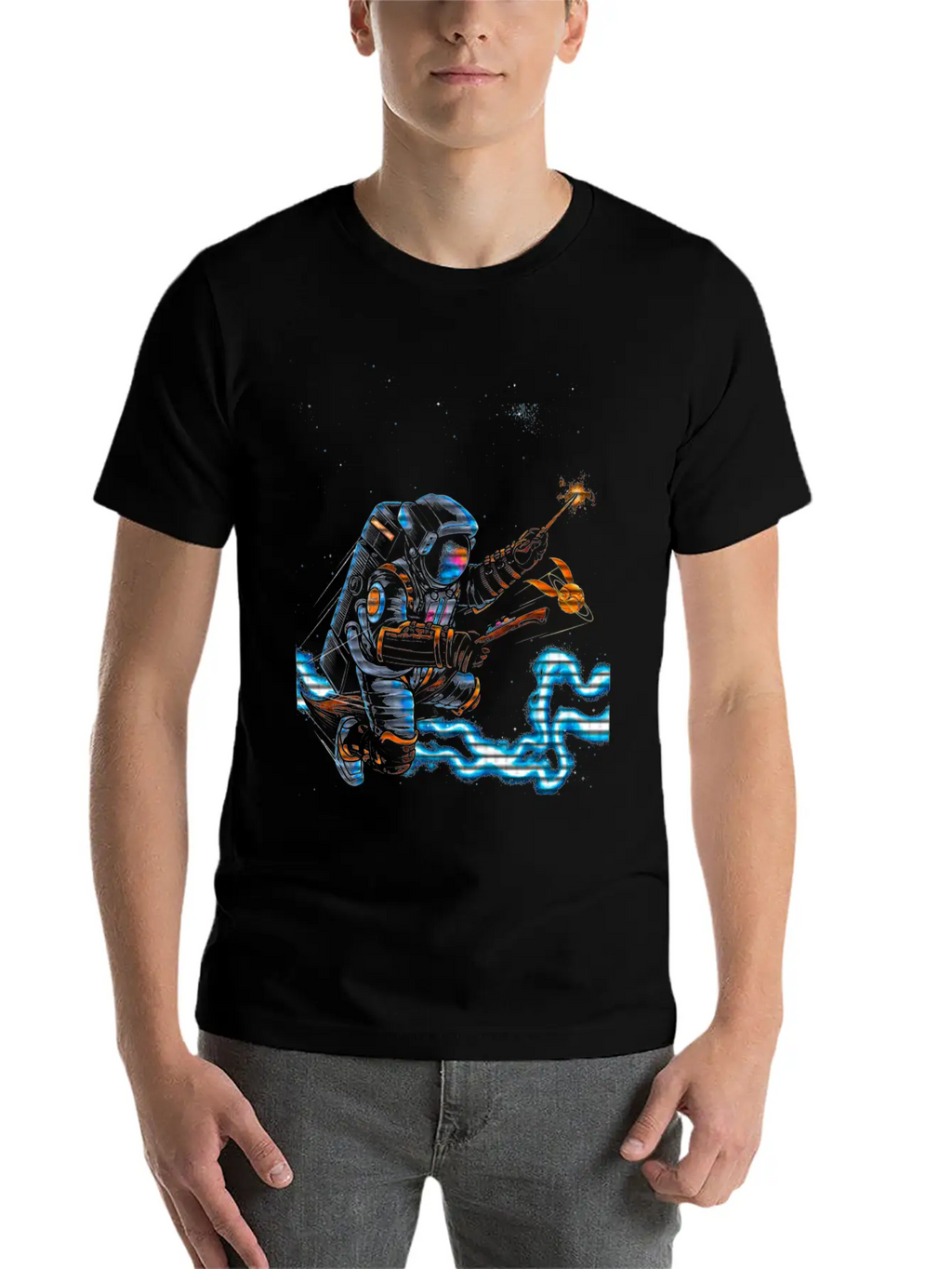 Astronaut Potter Basic Graphic T-Shirt – Daily Comfort In Soft Cotton