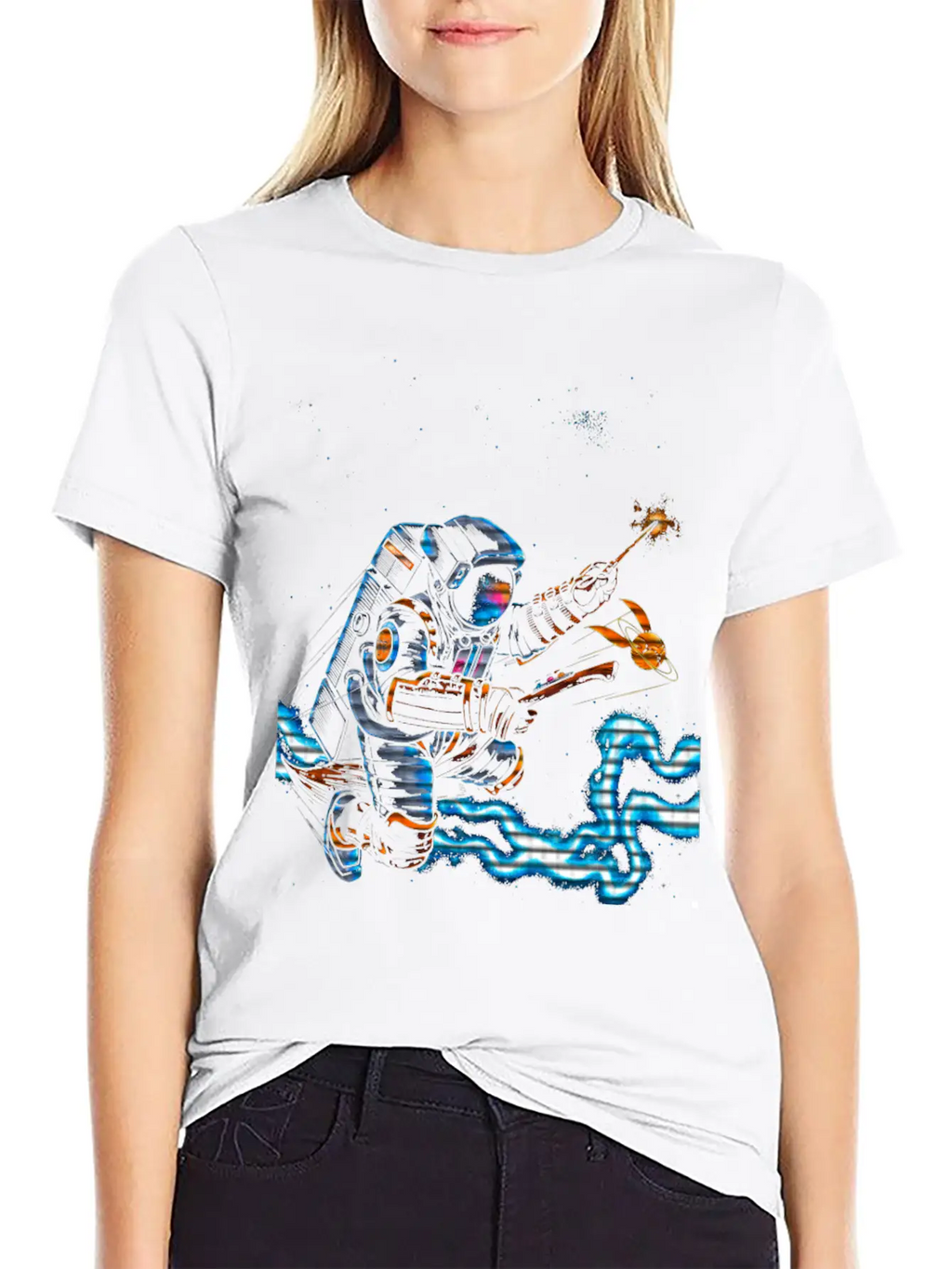 Astronaut Potter Basic Graphic T-Shirt – Daily Comfort In Soft Cotton
