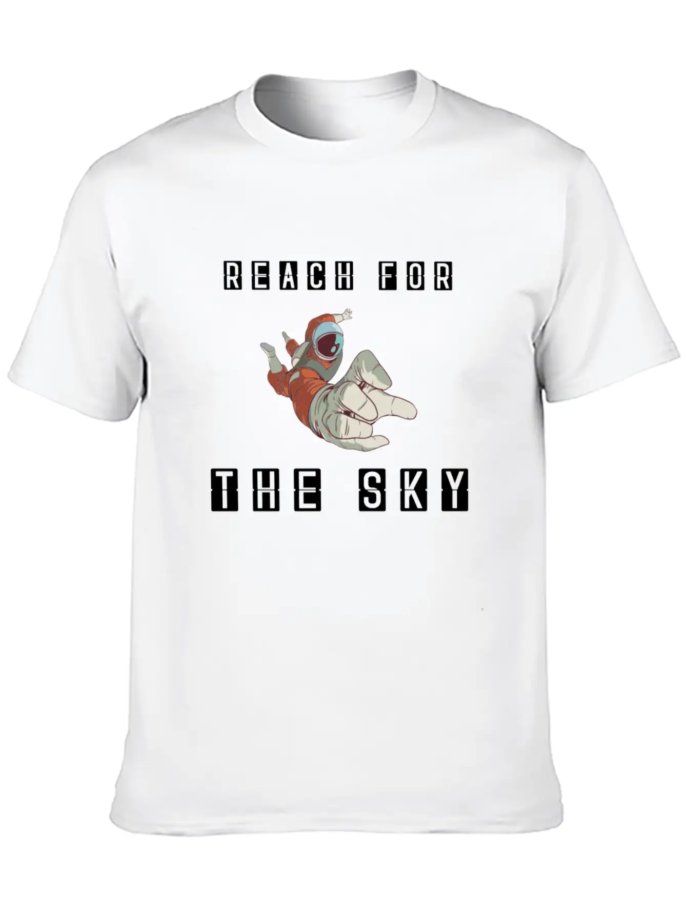Astronaut / Space : Reach For The Sky Unisex Casual T-Shirt – Clean Design For Daily Comfort