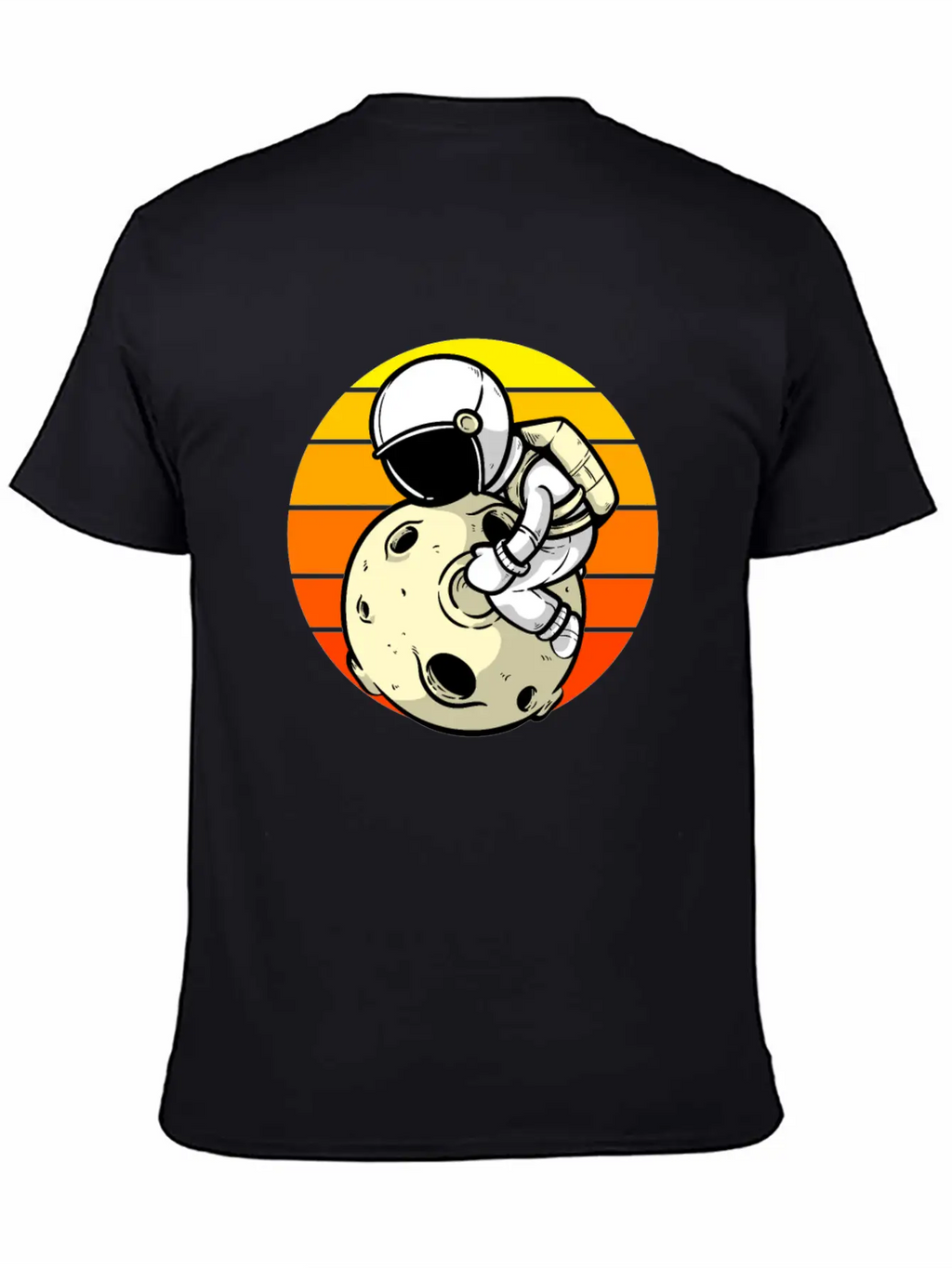 Astronaut Sunset Planet Classic Cotton Tee – Unisex Comfort For Any Season
