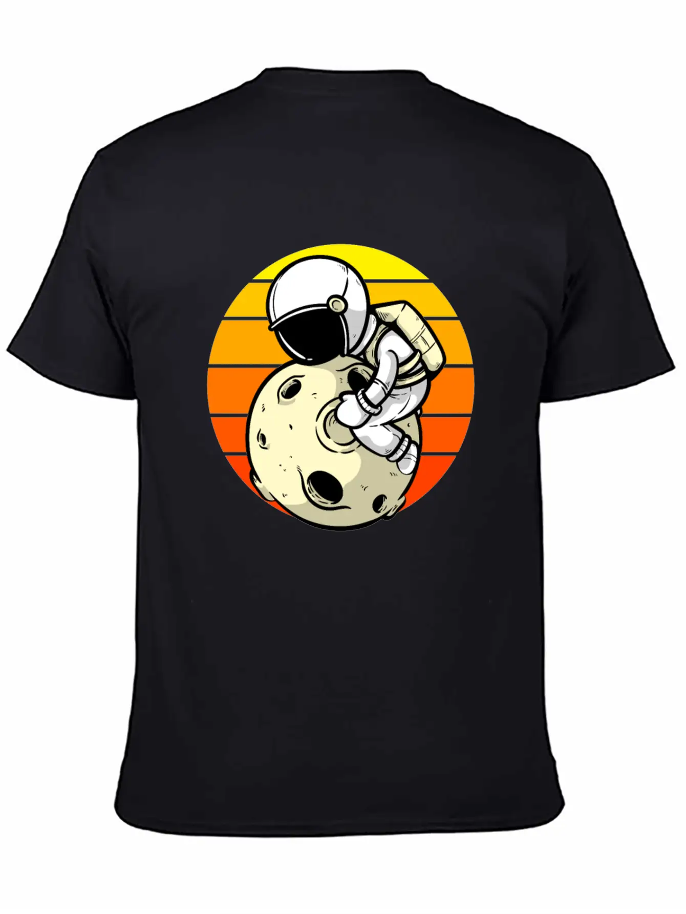 Astronaut Sunset Planet Classic Cotton Tee – Unisex Comfort For Any Season