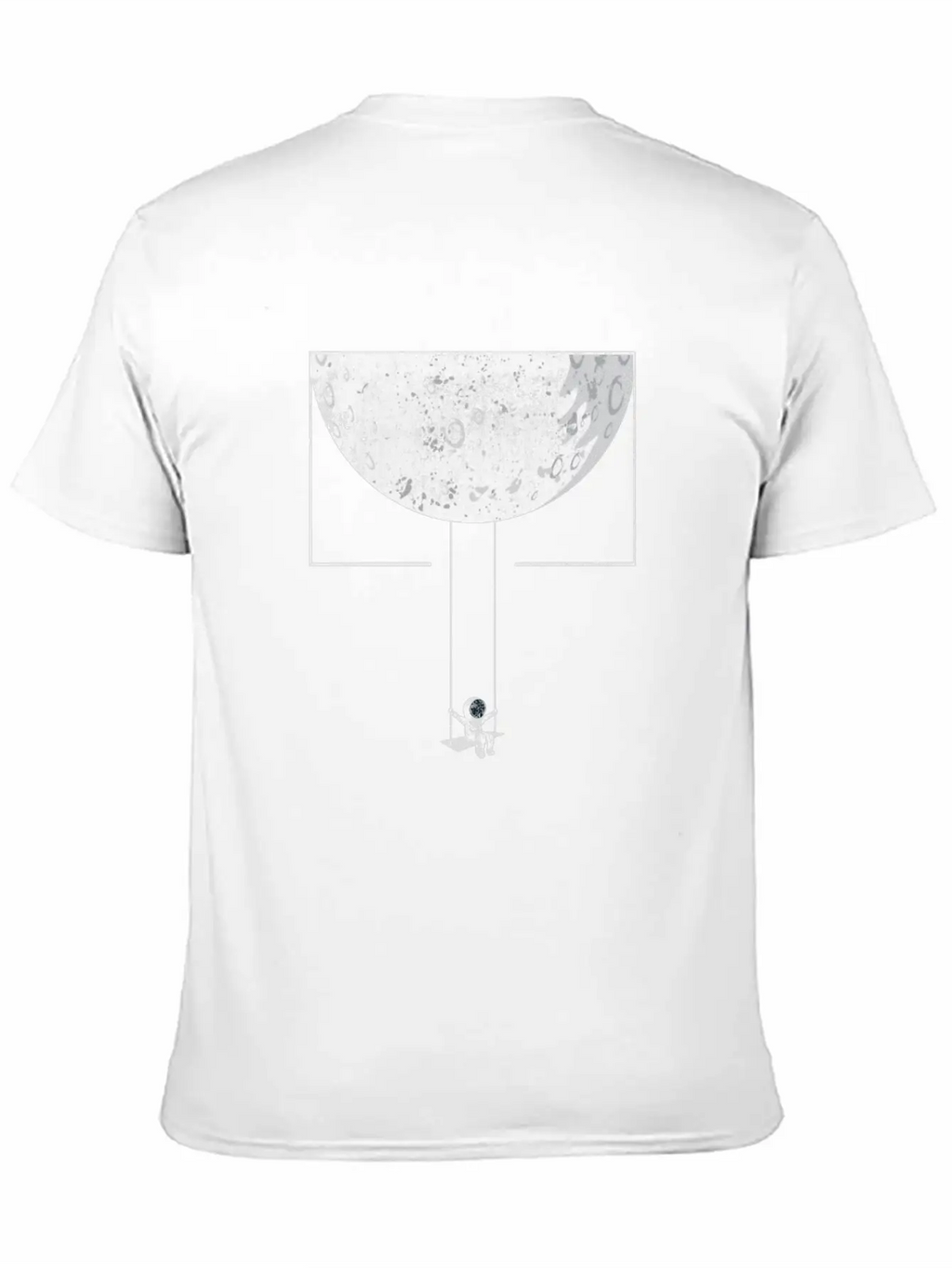 Astronaut With Swing In Space & Planets Modern Fit Casual T-Shirt – Clean And Versatile Design