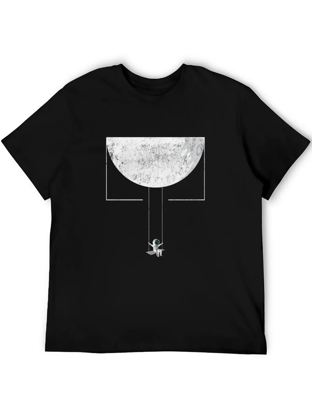 Astronaut With Swing In Space & Planets Modern Fit Casual T-Shirt – Clean And Versatile Design