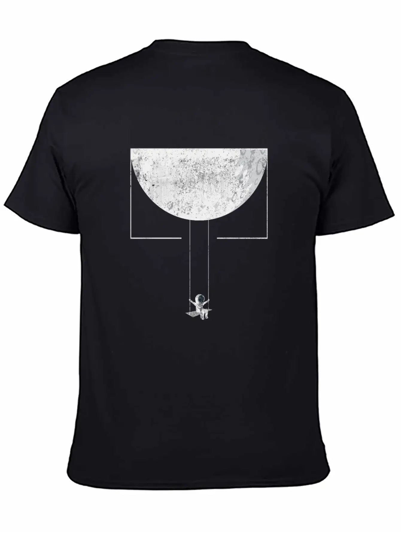 Astronaut With Swing In Space & Planets Modern Fit Casual T-Shirt – Clean And Versatile Design