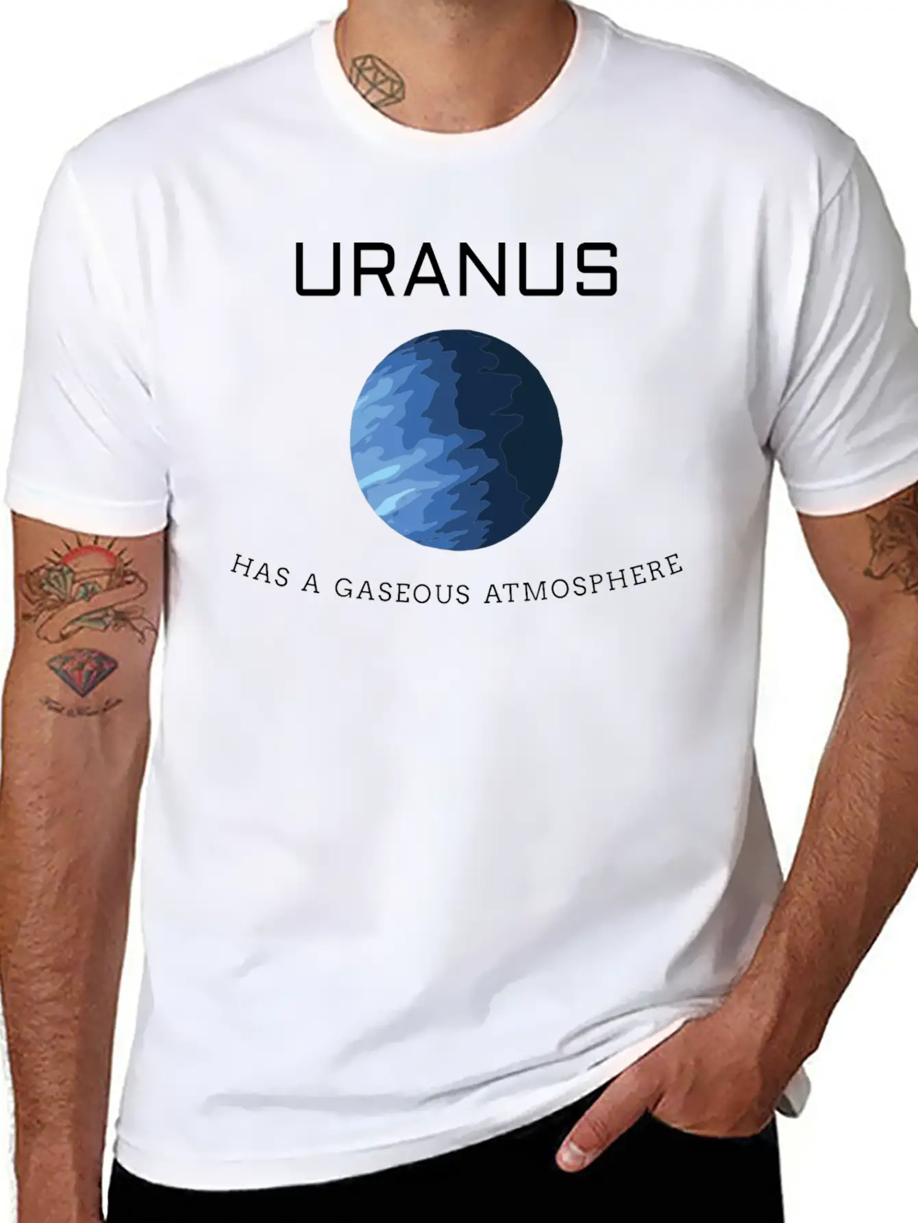 ASTRONOMY / FUNNY STATEMENT: Gaseous Atmosphere Classic Cotton Tee – Unisex Comfort For Any Season