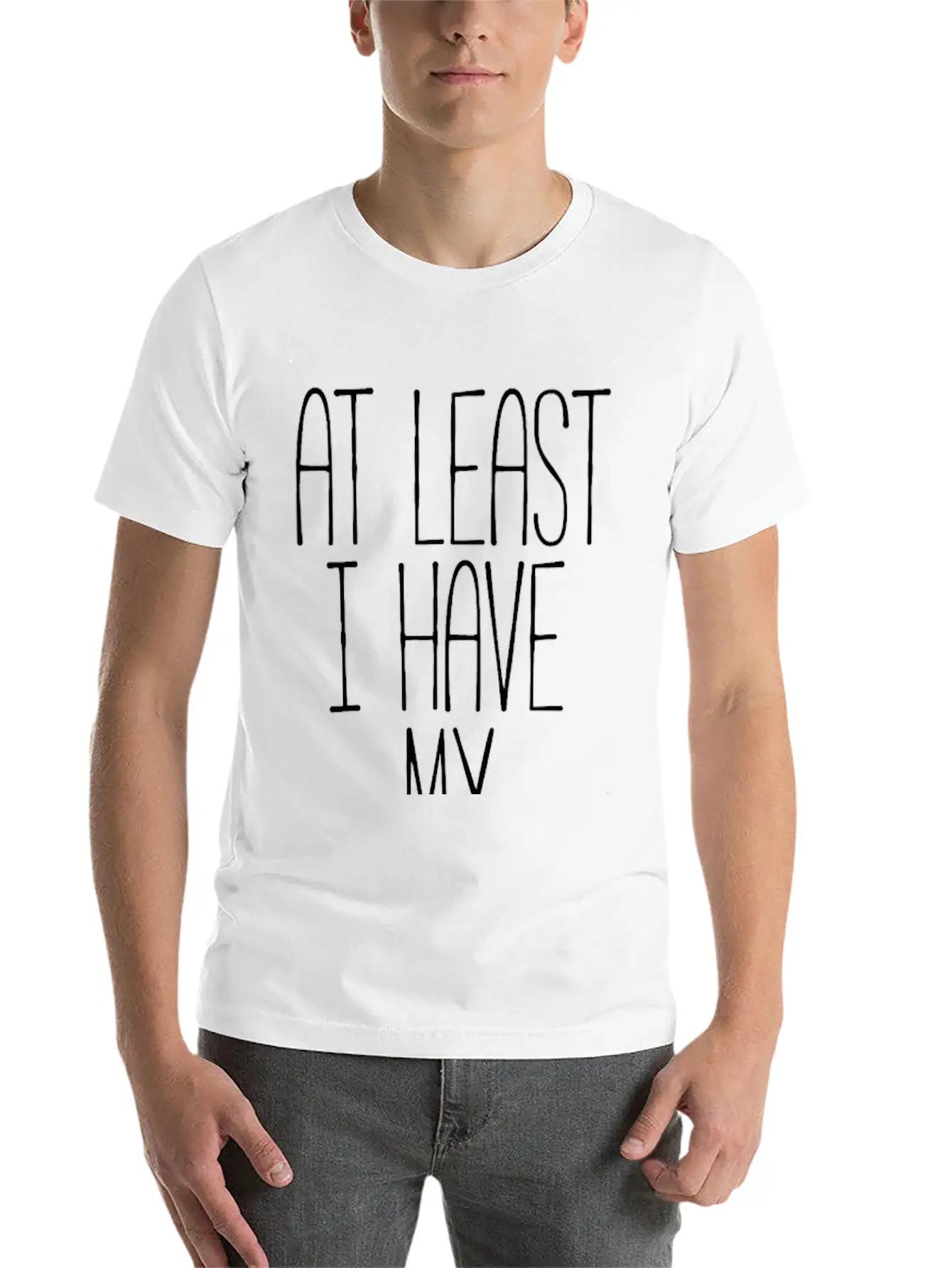 At Least I Have My Wine! Timeless Short Sleeve Tee – Comfy And Minimalist Design