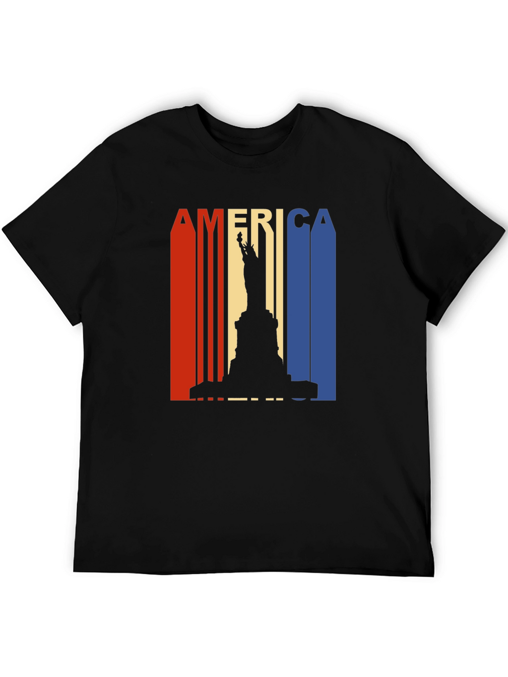 Patriotic America Statue of Liberty Graphic Tee