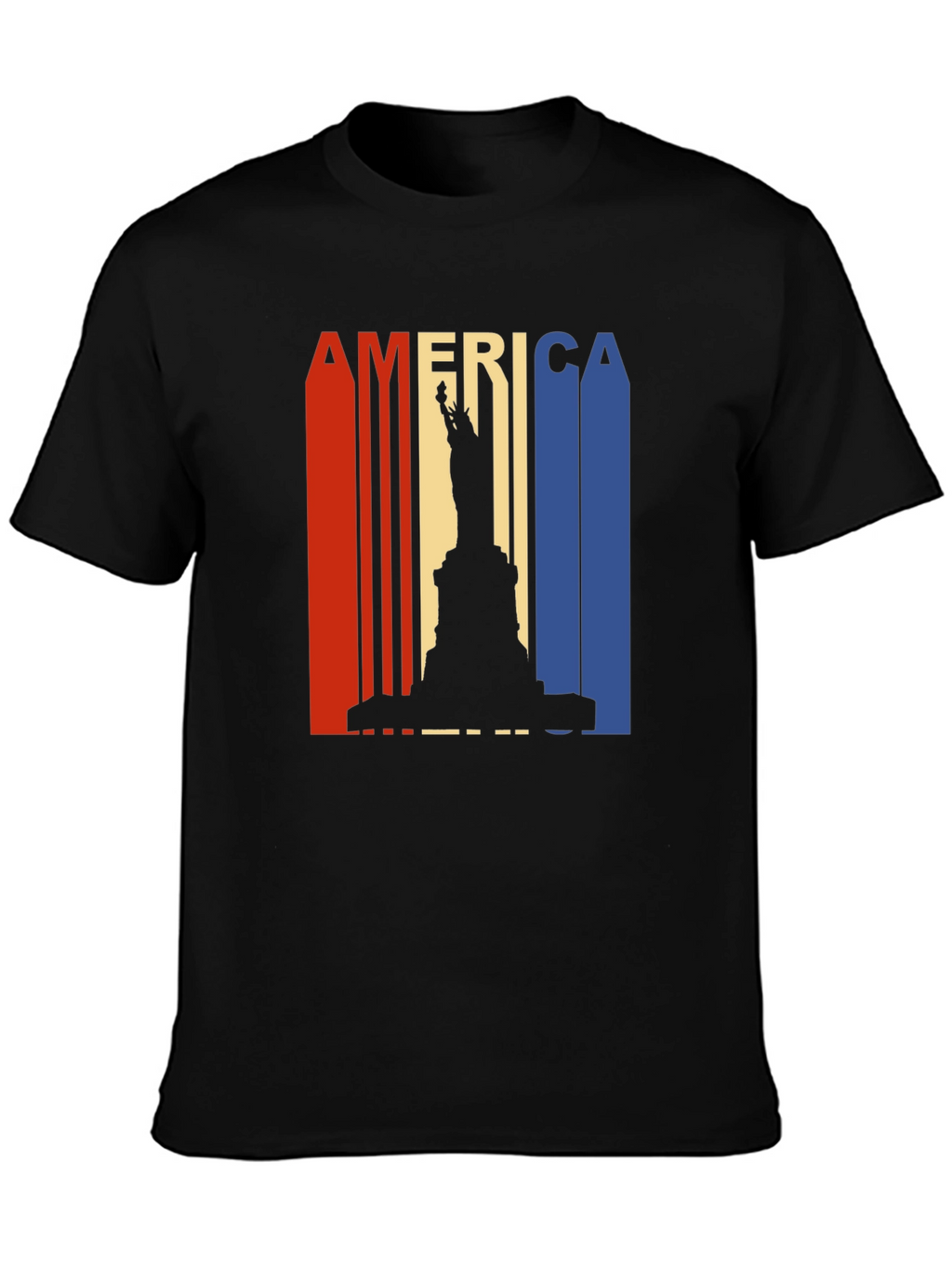 Patriotic America Statue of Liberty Graphic Tee