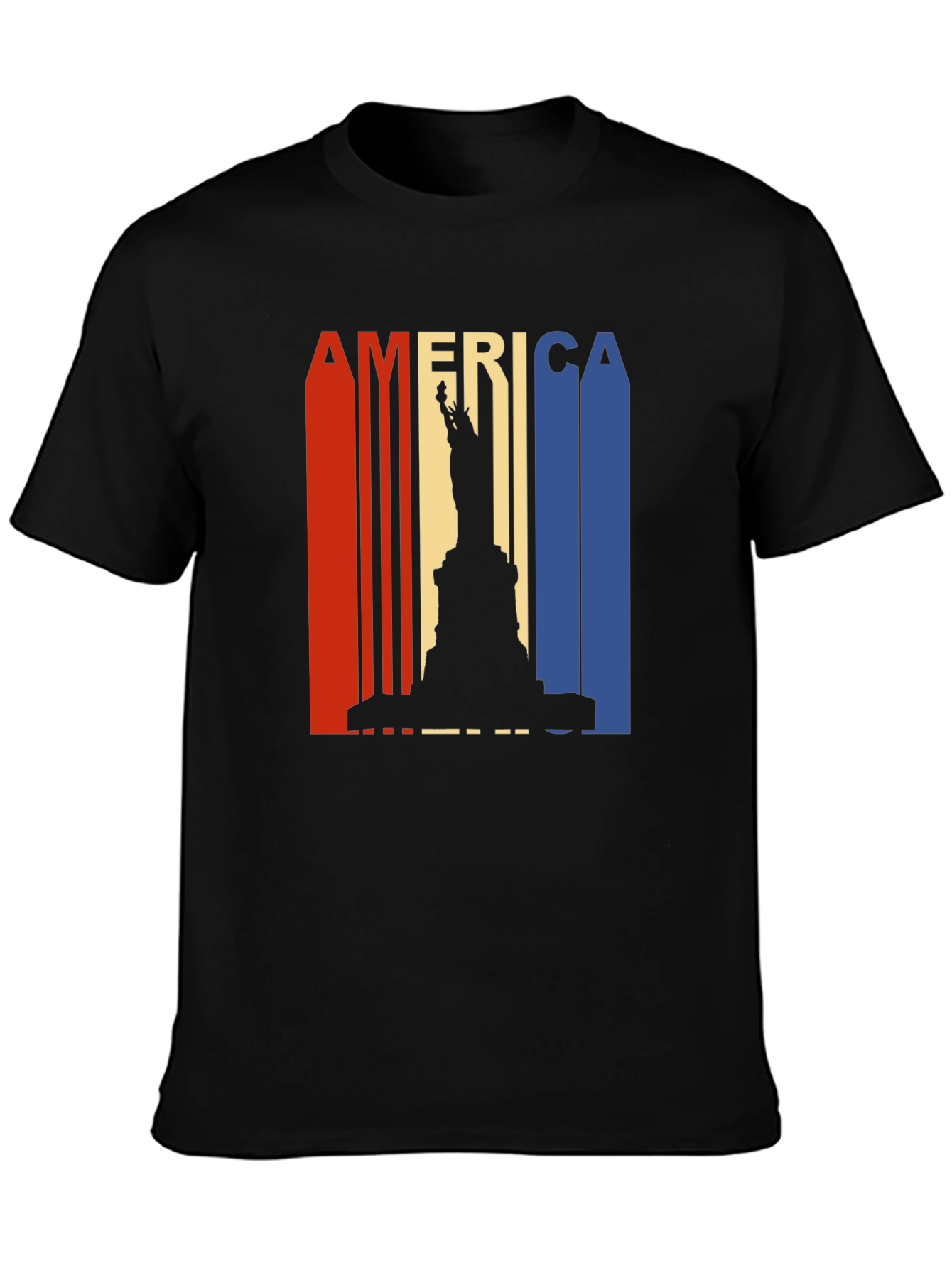 Patriotic America Statue of Liberty Graphic Tee