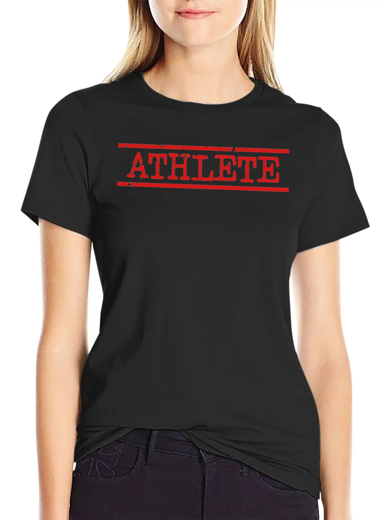 Athlete Distressed Essential Cotton Tee For Daily Outfits – Unisex Style