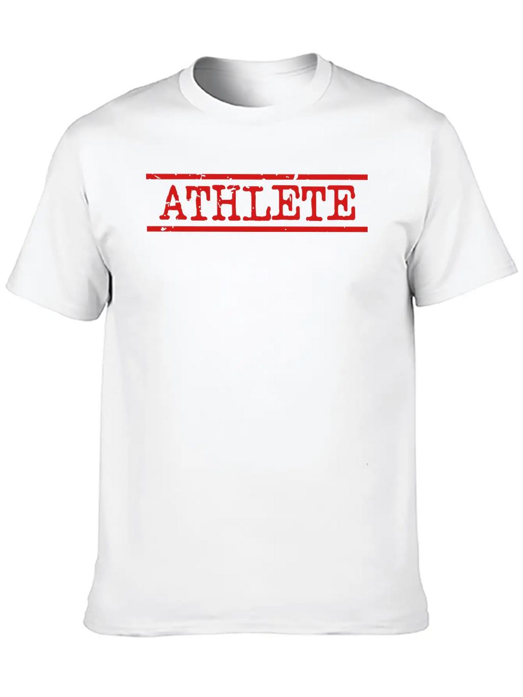 Athlete Distressed Essential Cotton Tee For Daily Outfits – Unisex Style