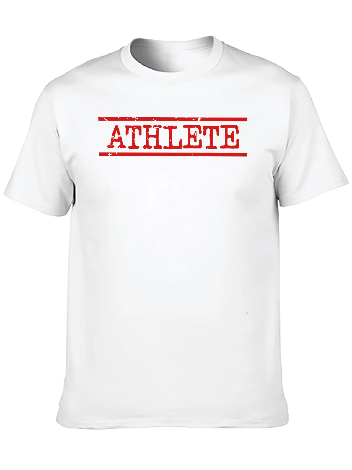 Athlete Distressed Essential Cotton Tee For Daily Outfits – Unisex Style