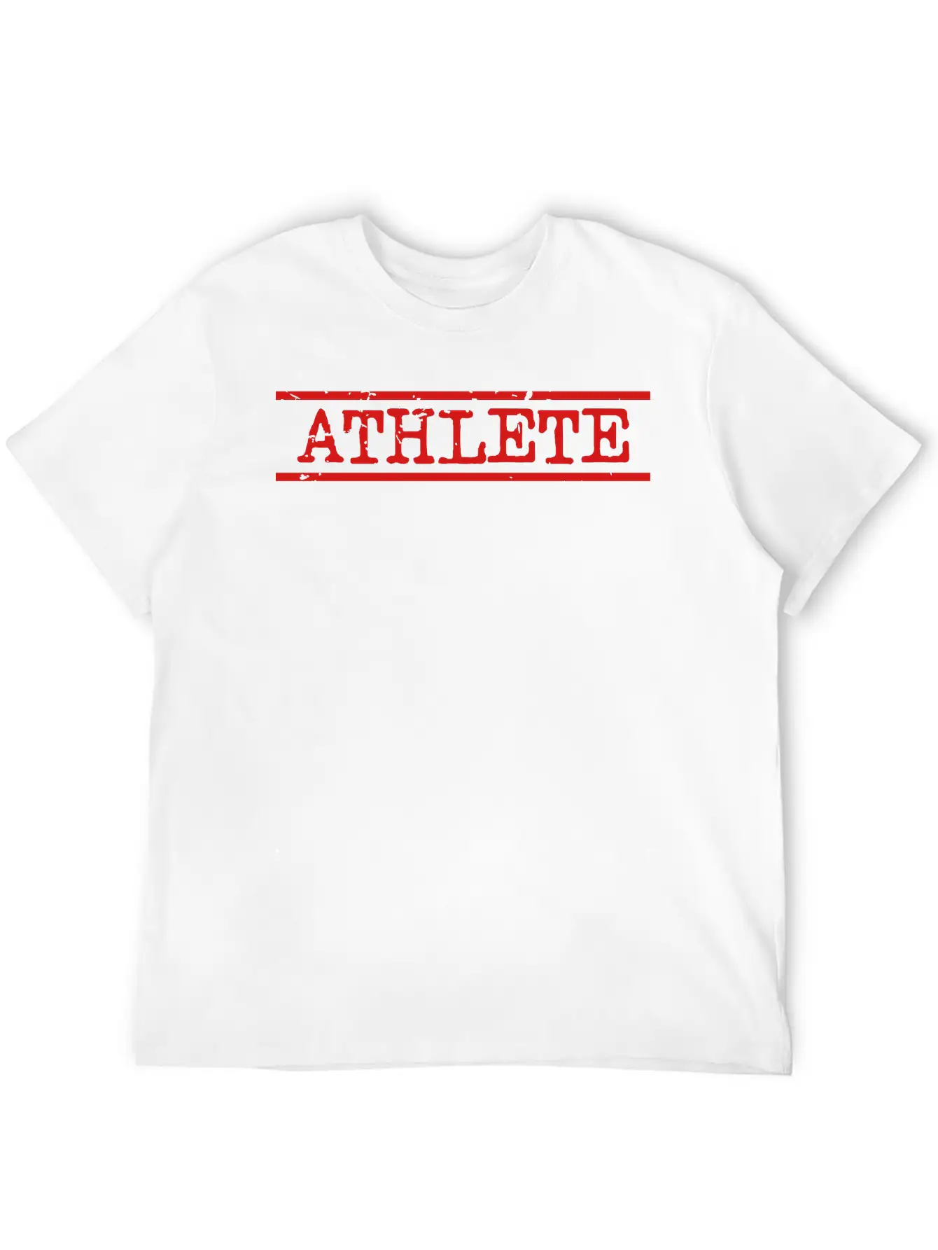 Athlete Distressed Essential Cotton Tee For Daily Outfits – Unisex Style
