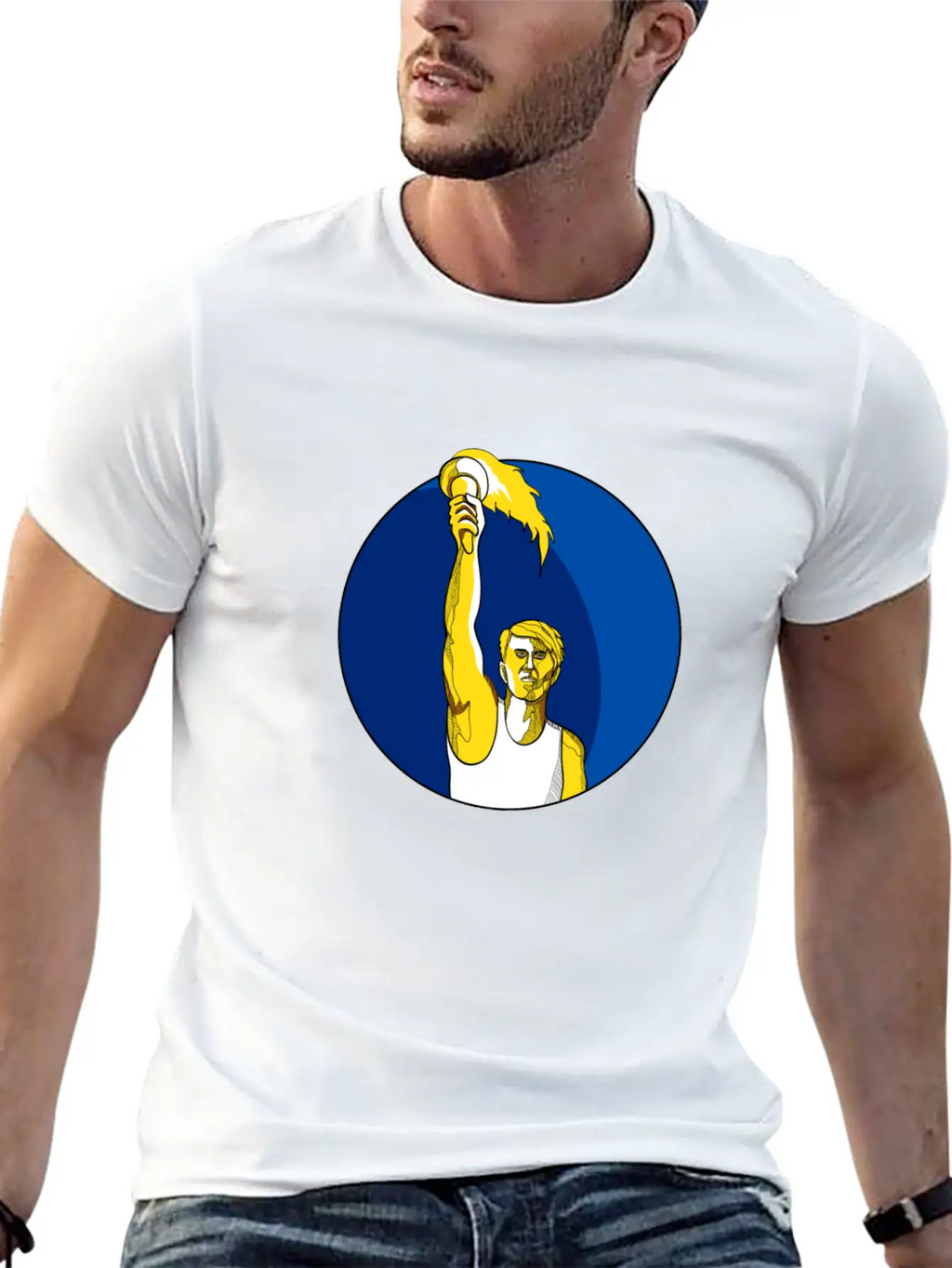 Athlete With Flaming Relaxed Everyday Tee – Lightweight And Durable Cotton