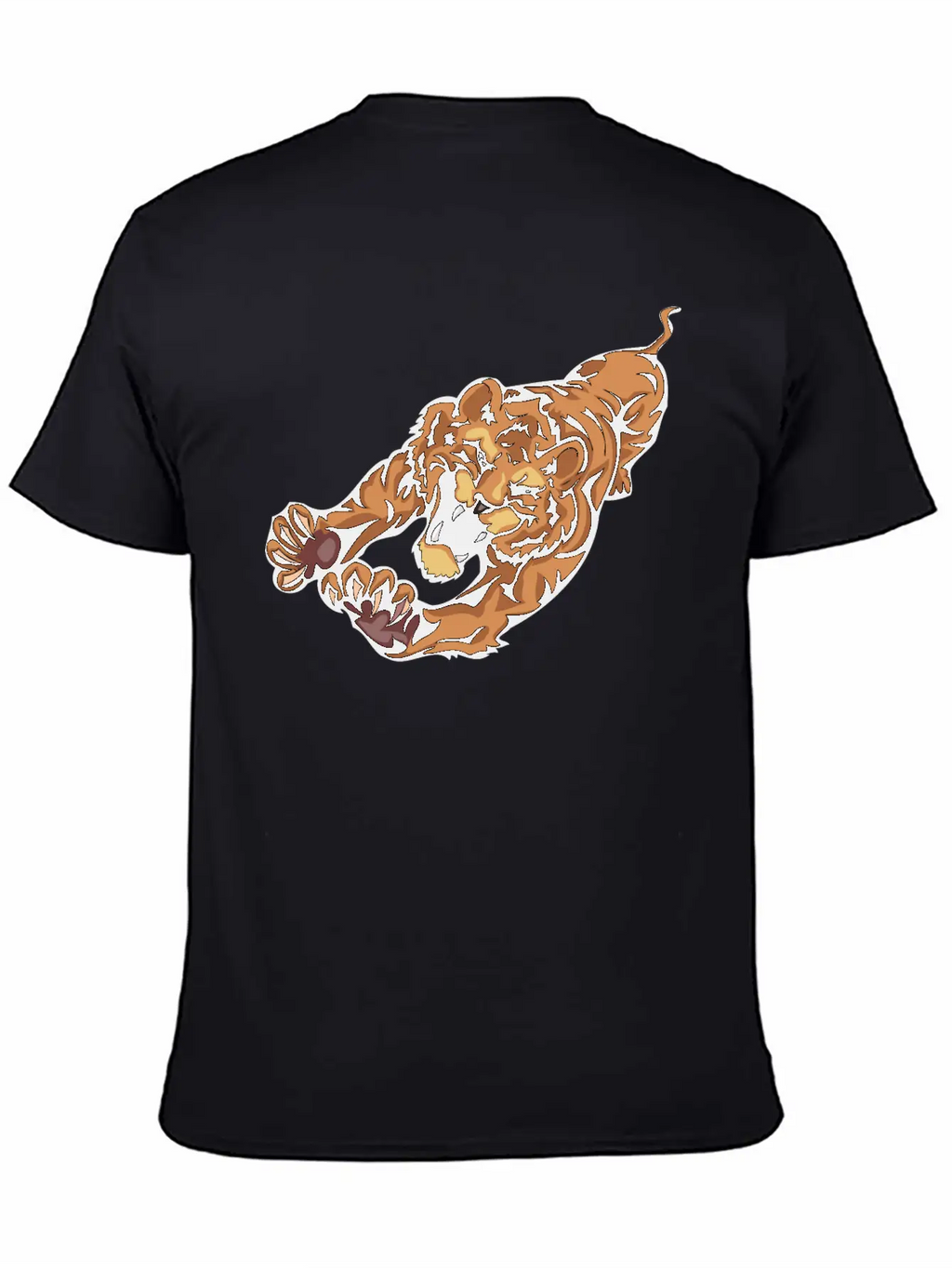 Attacking_lion_in_air Relaxed Everyday Tee – Lightweight And Durable Cotton