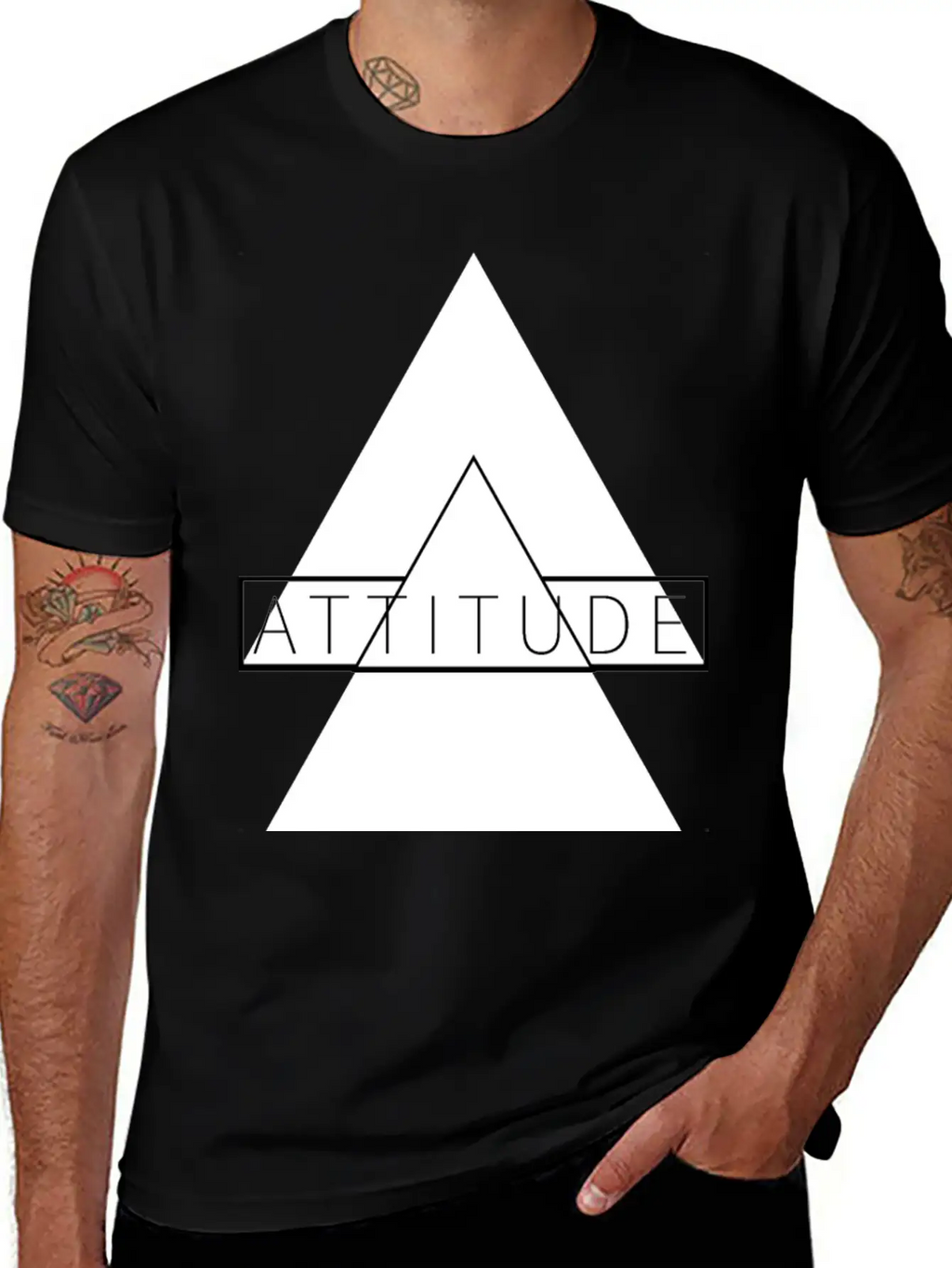 ATTITUDE HIGH, ATTITUDE UP, Personality T Shirt Breathable Graphic T-Shirt – Perfect For Casual Days