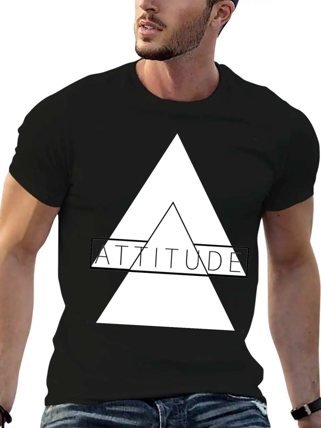 ATTITUDE HIGH, ATTITUDE UP, Personality T Shirt Breathable Graphic T-Shirt – Perfect For Casual Days