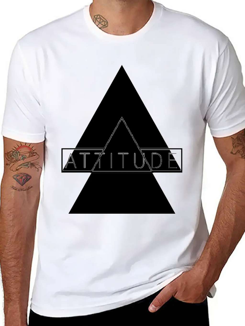 ATTITUDE HIGH, ATTITUDE UP, Personality T Shirt Breathable Graphic T-Shirt – Perfect For Casual Days