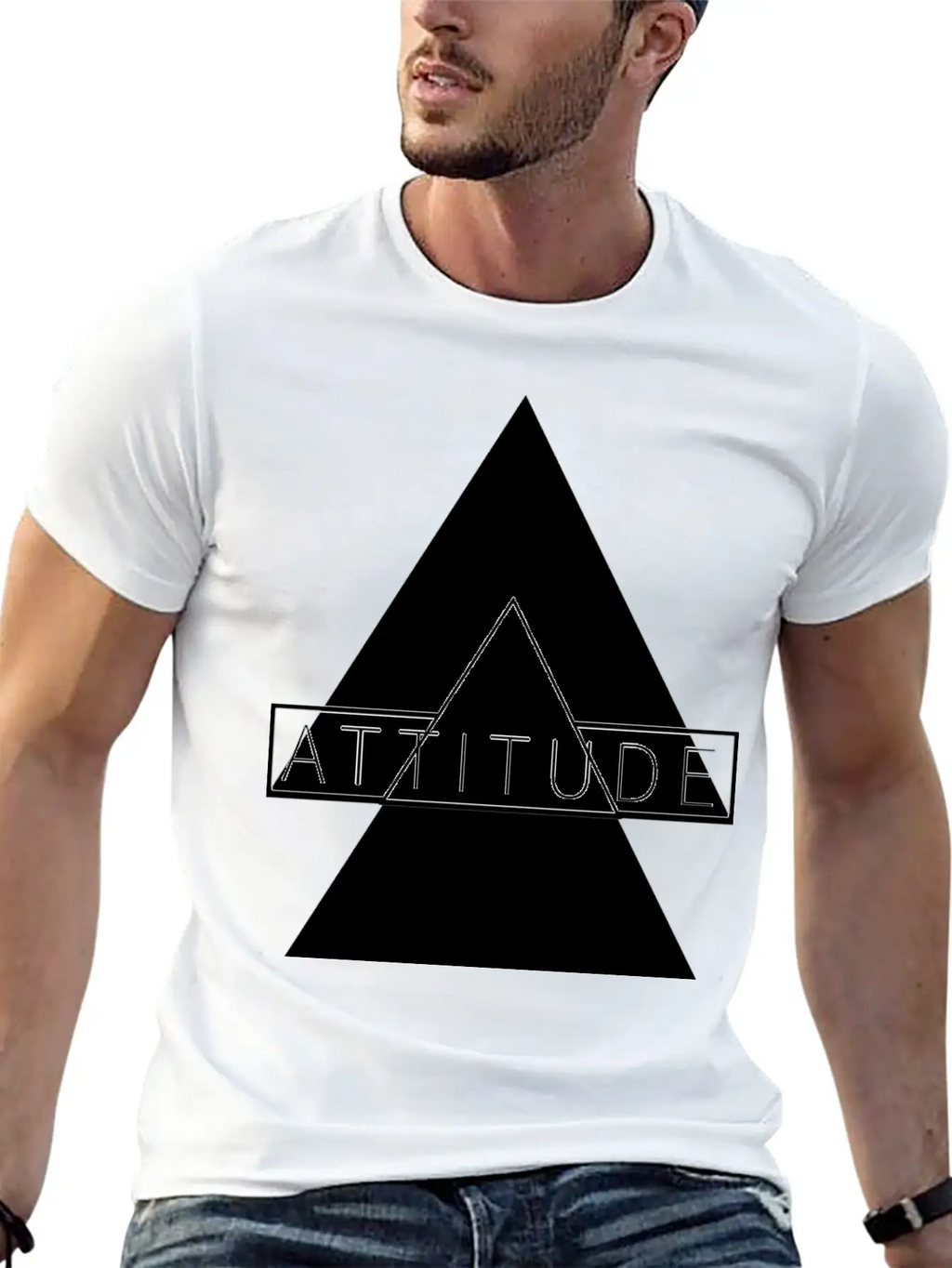 ATTITUDE HIGH, ATTITUDE UP, Personality T Shirt Breathable Graphic T-Shirt – Perfect For Casual Days