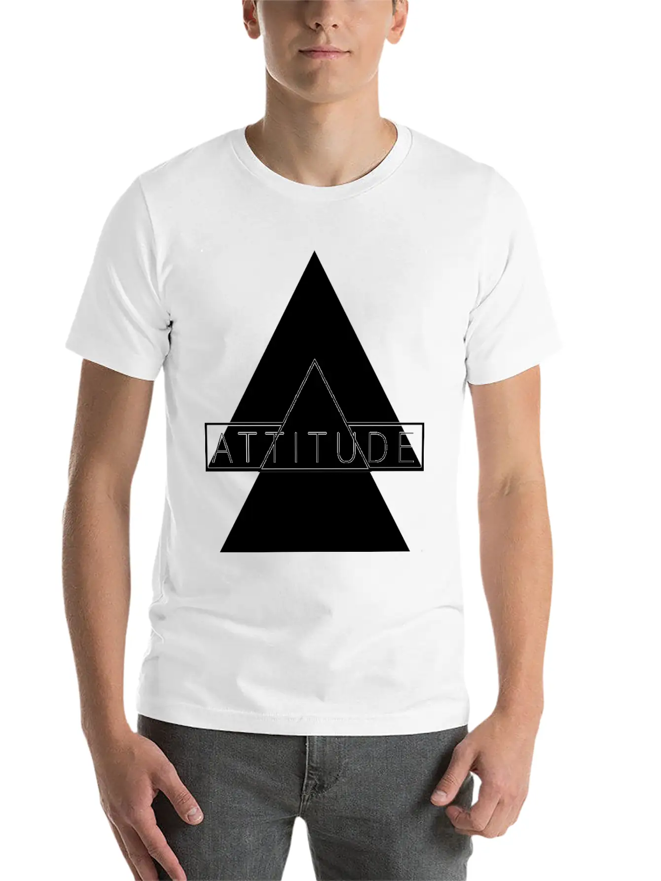 ATTITUDE HIGH, ATTITUDE UP, Personality T Shirt Breathable Graphic T-Shirt – Perfect For Casual Days