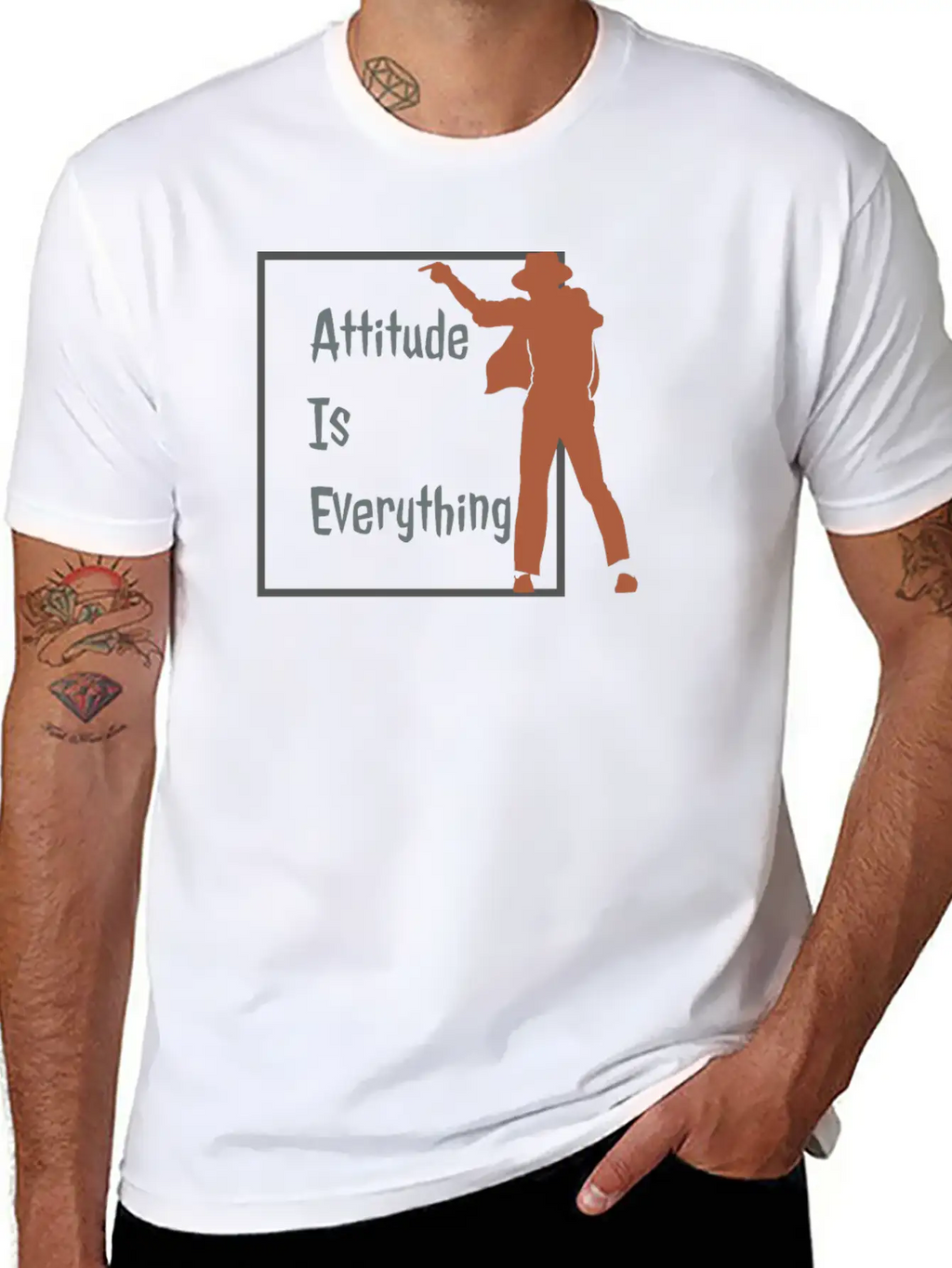 ATTITUDE IS EVERYTHING Stylish Everyday T-Shirt – Unisex Basic Cotton Tee