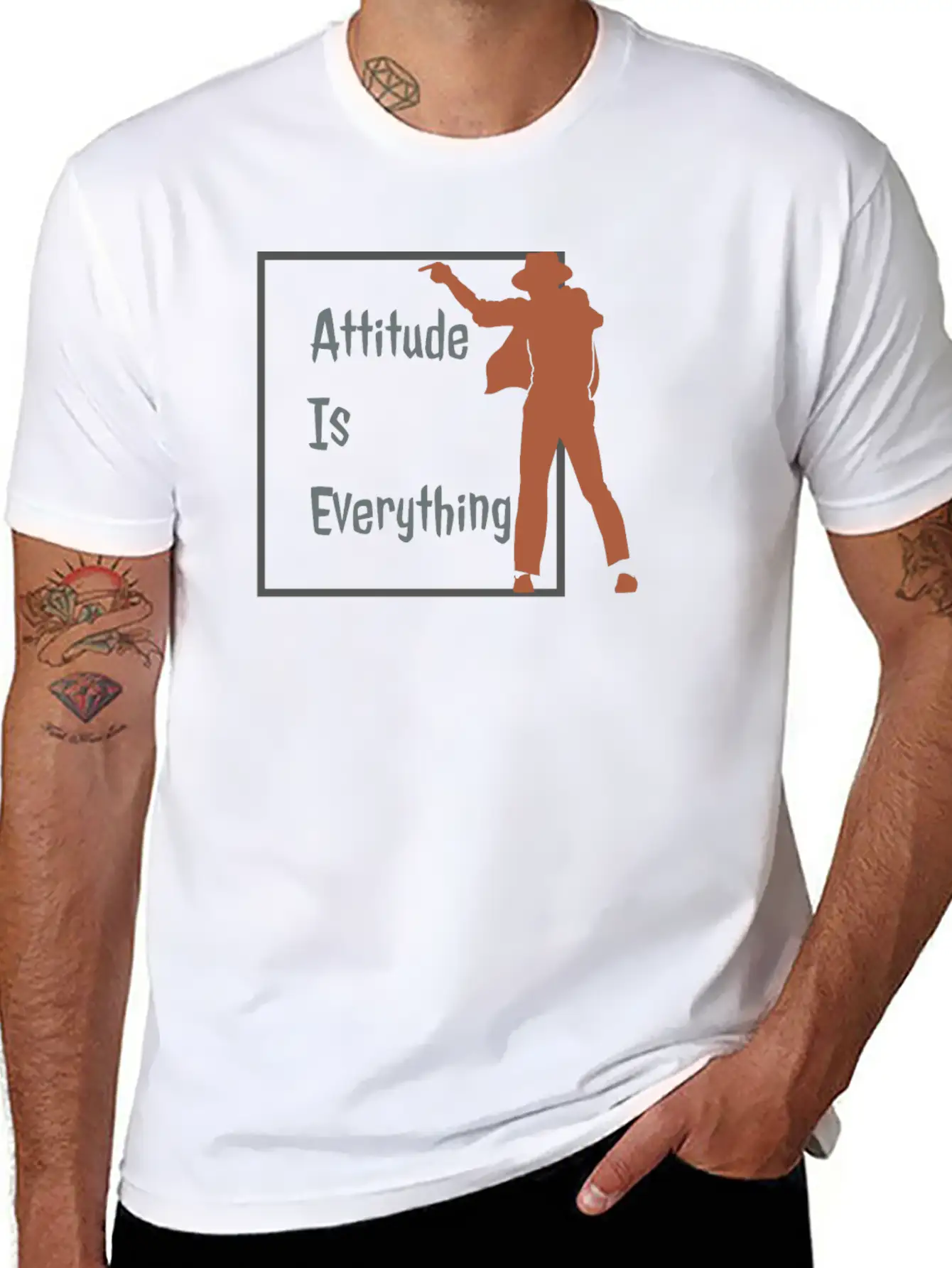 ATTITUDE IS EVERYTHING Stylish Everyday T-Shirt – Unisex Basic Cotton Tee