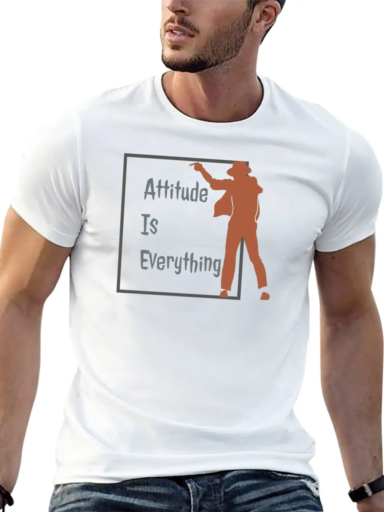 ATTITUDE IS EVERYTHING Stylish Everyday T-Shirt – Unisex Basic Cotton Tee
