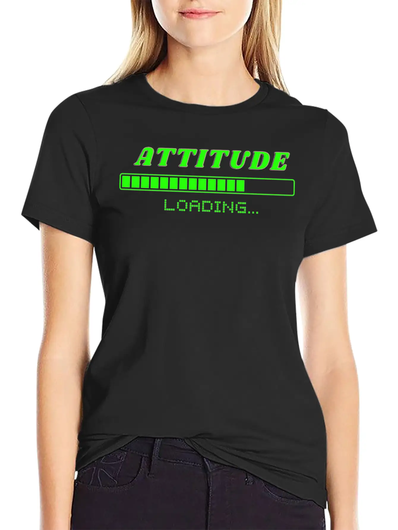 Attitude Loading Breathable Soft Cotton T-Shirt – Timeless Casual Look