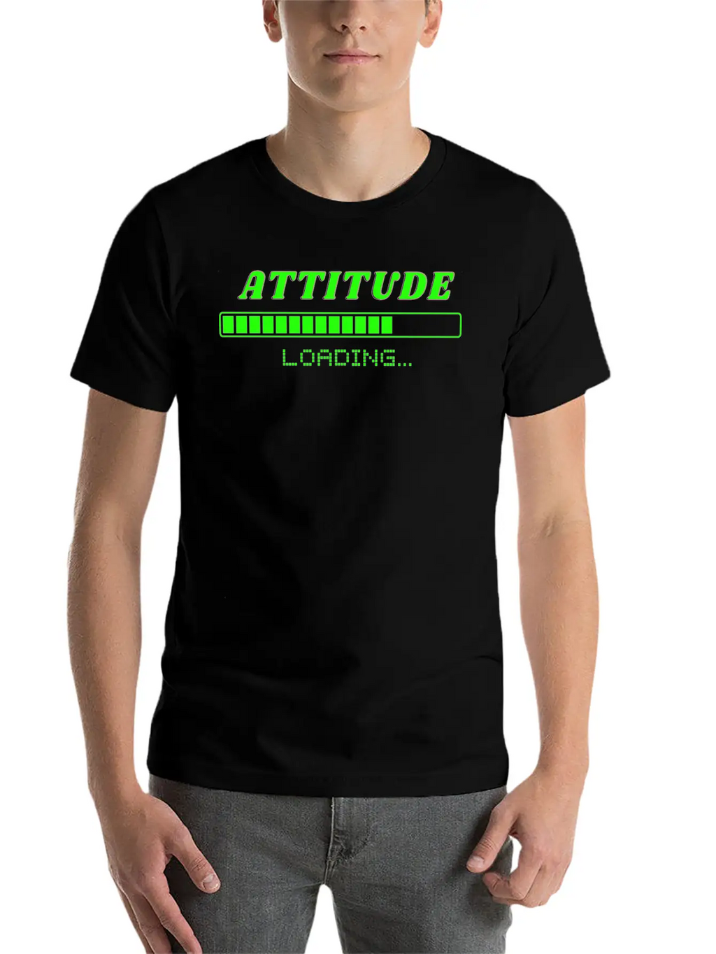 Attitude Loading Breathable Soft Cotton T-Shirt – Timeless Casual Look