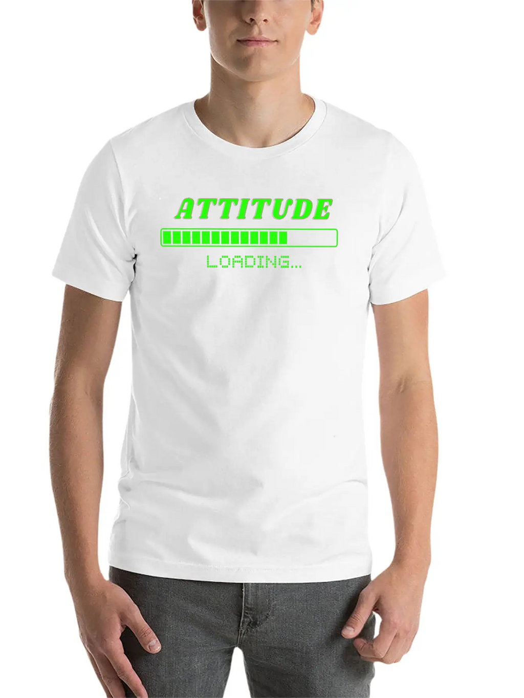 Attitude Loading Breathable Soft Cotton T-Shirt – Timeless Casual Look