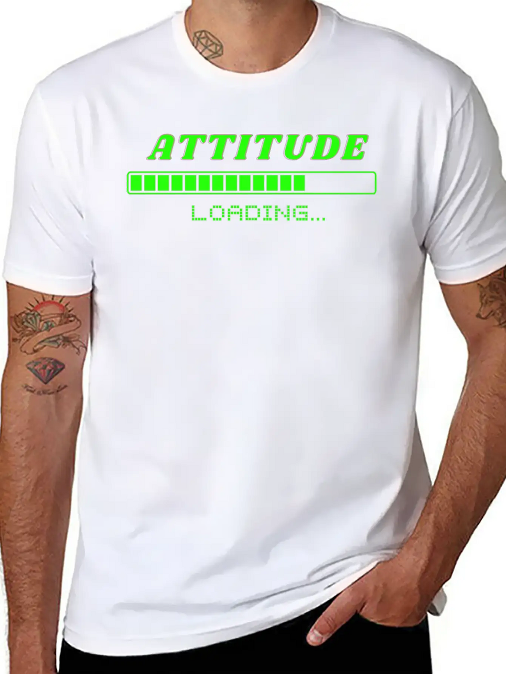Attitude Loading Breathable Soft Cotton T-Shirt – Timeless Casual Look