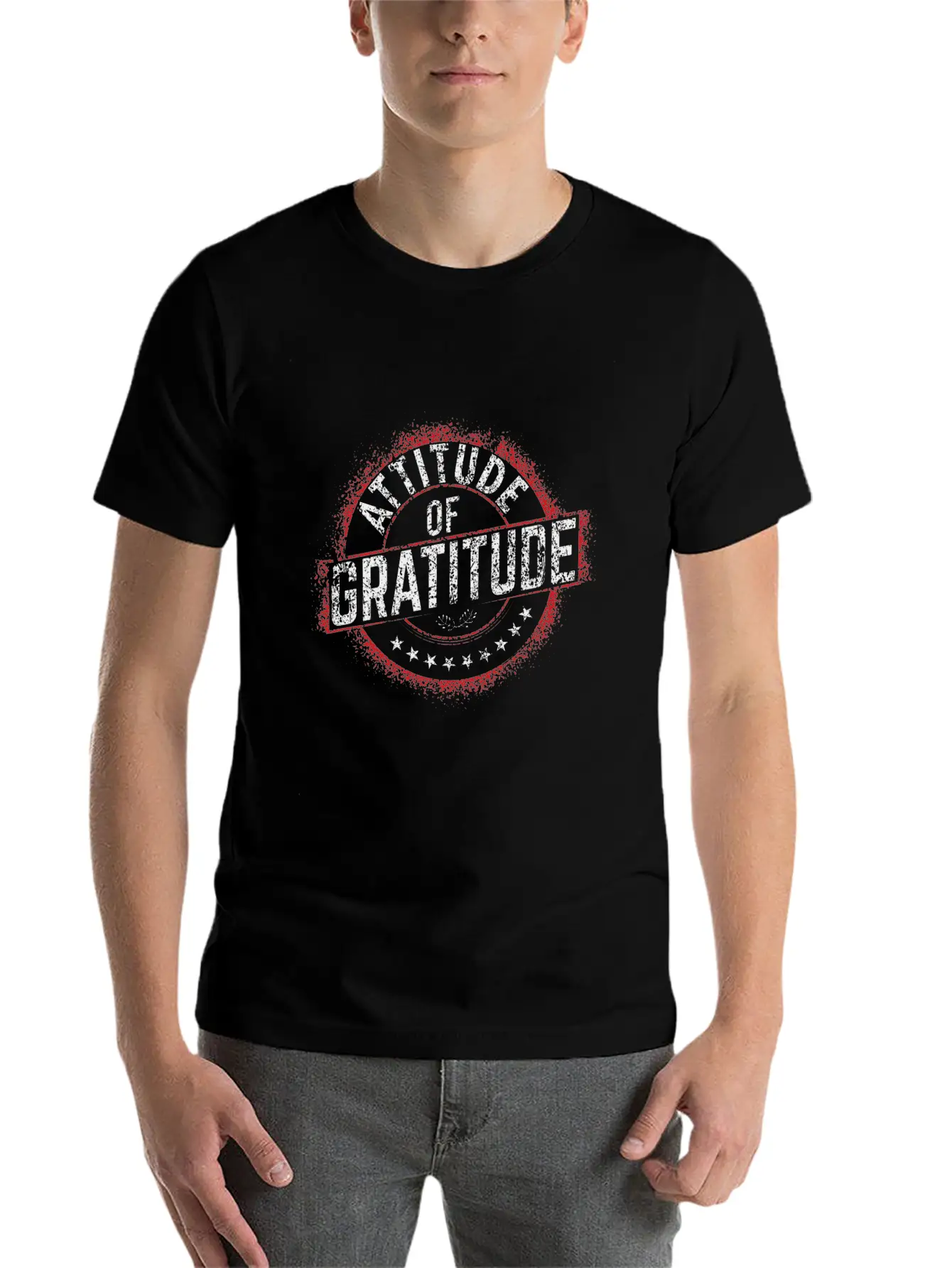 Attitude Of Gratitude Essential Cotton Tee For Daily Outfits – Unisex Style