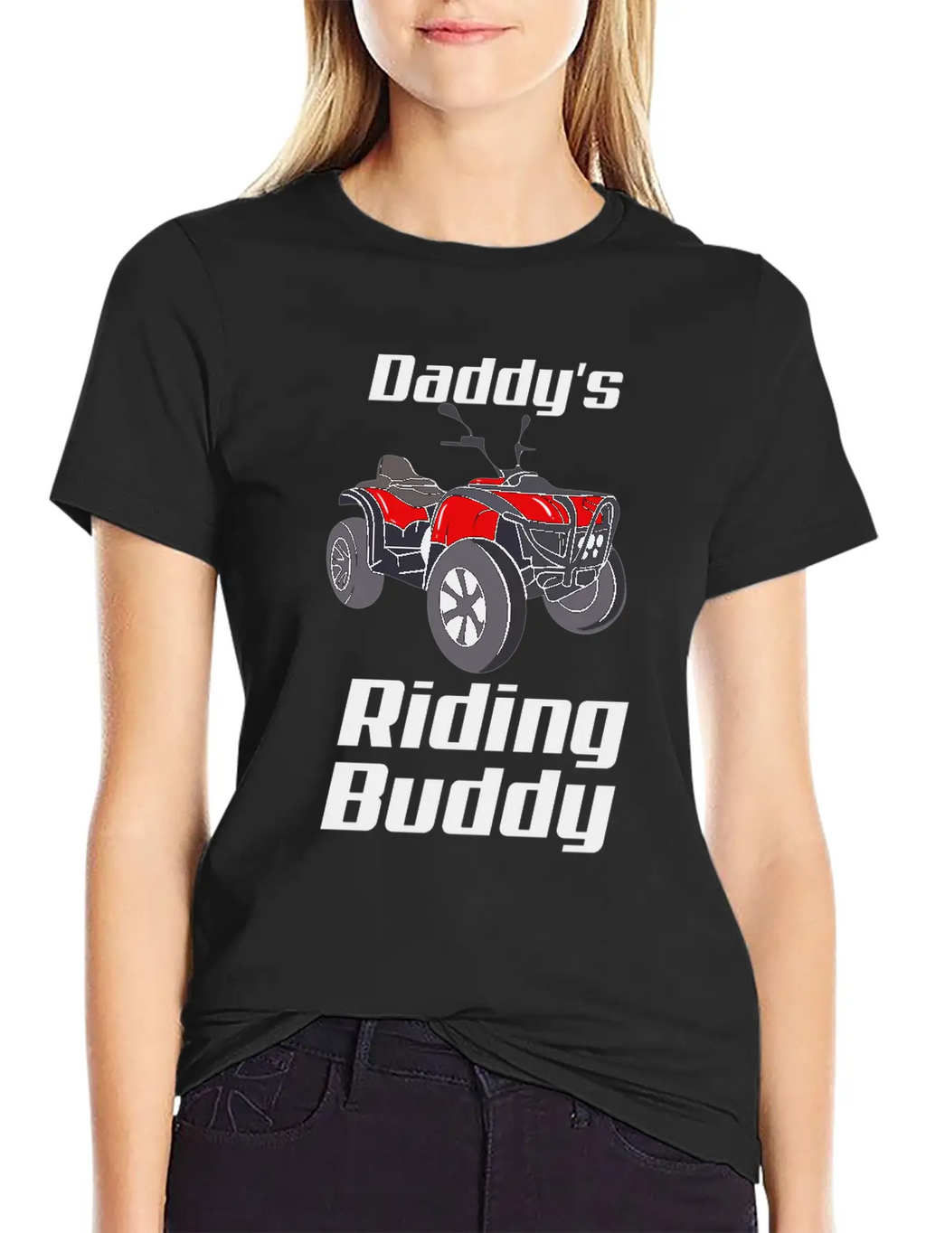 ATV Quad Bike Off Road Daddy's Riding Buddy Breathable Graphic T-Shirt – Perfect For Casual Days