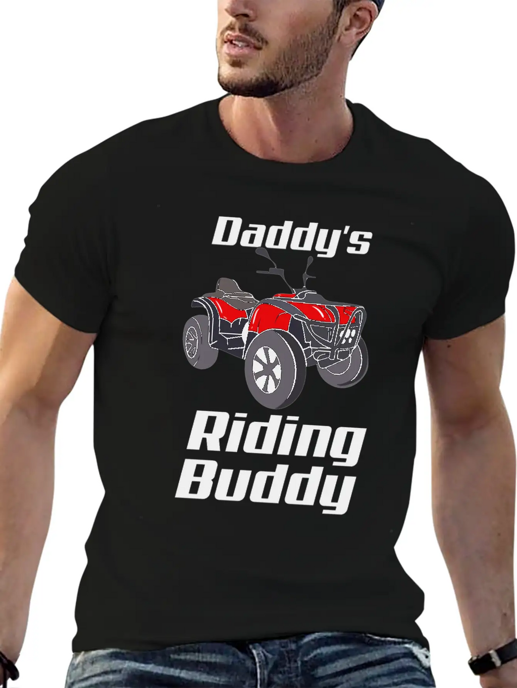 ATV Quad Bike Off Road Daddy's Riding Buddy Breathable Graphic T-Shirt – Perfect For Casual Days