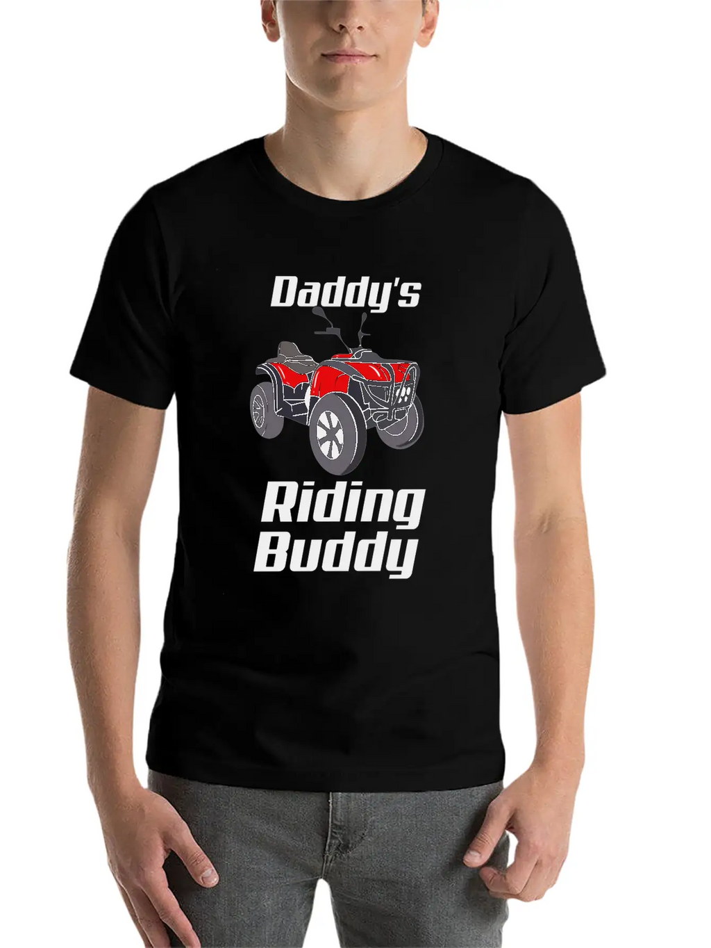 ATV Quad Bike Off Road Daddy's Riding Buddy Breathable Graphic T-Shirt – Perfect For Casual Days