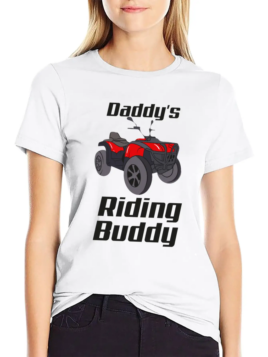 ATV Quad Bike Off Road Daddy's Riding Buddy Breathable Graphic T-Shirt – Perfect For Casual Days