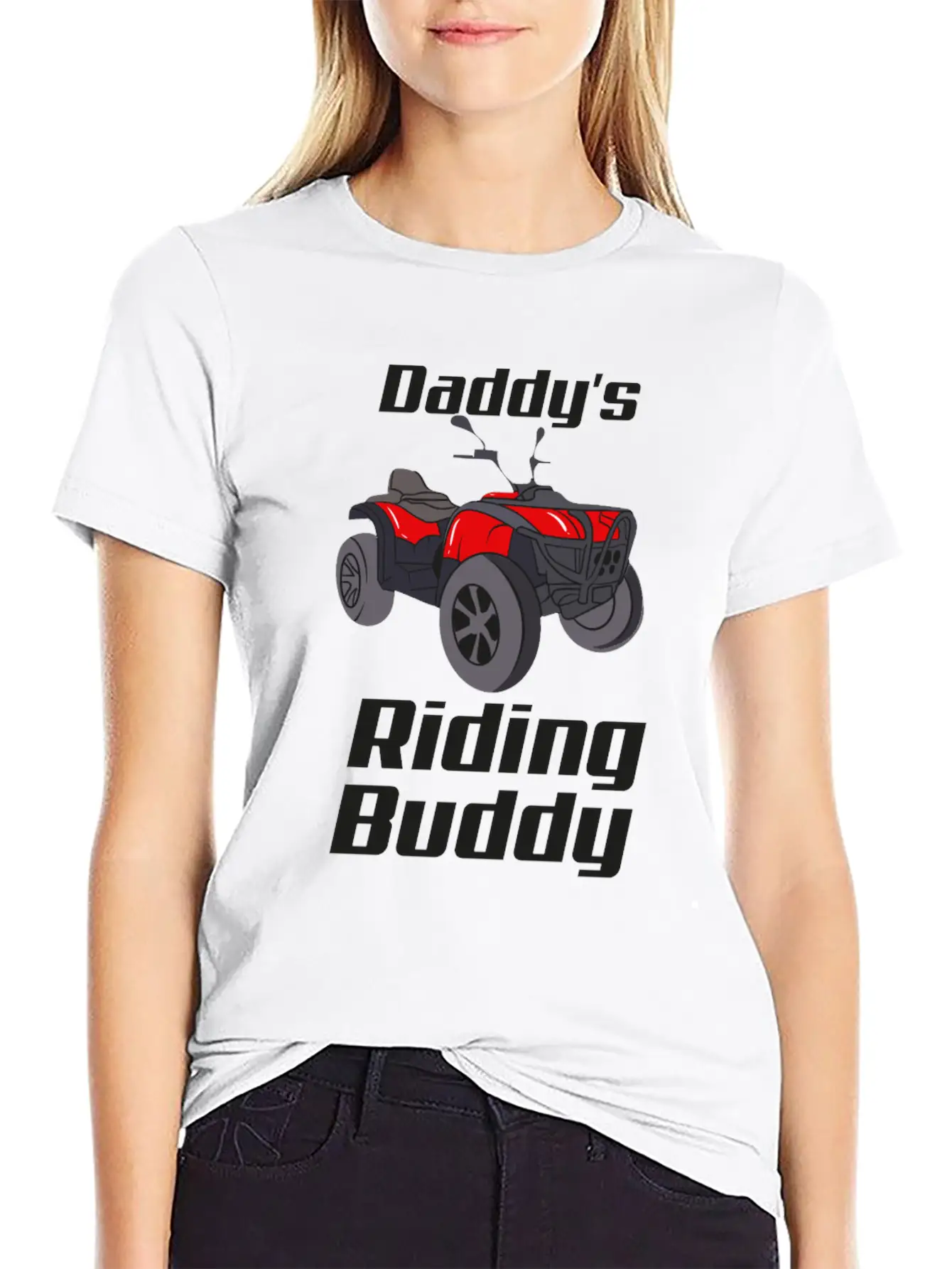 ATV Quad Bike Off Road Daddy's Riding Buddy Breathable Graphic T-Shirt – Perfect For Casual Days