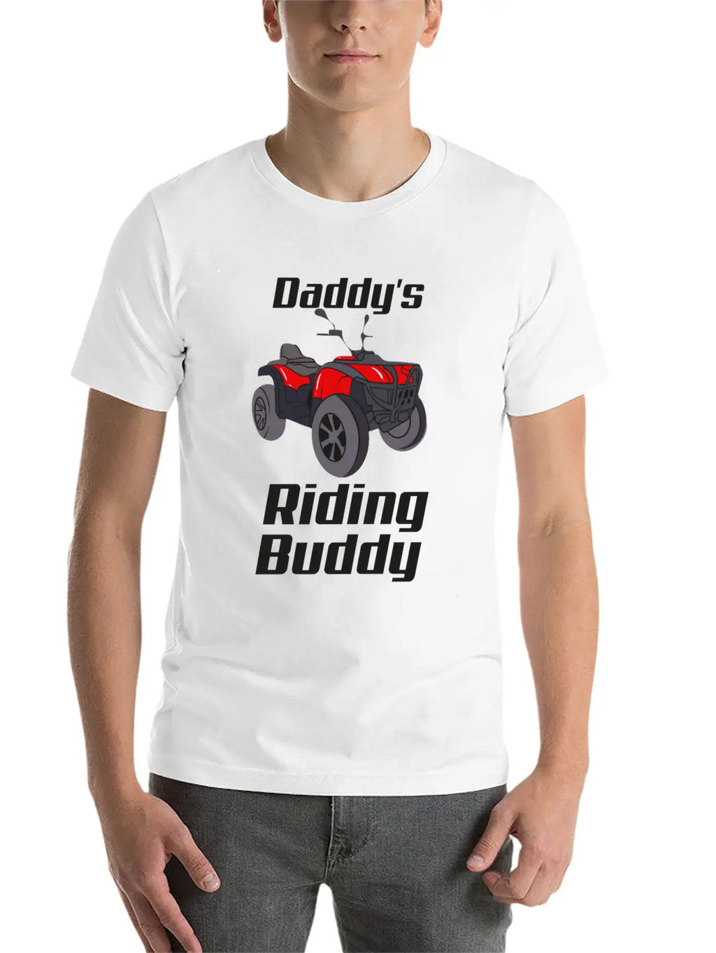 ATV Quad Bike Off Road Daddy's Riding Buddy Breathable Graphic T-Shirt – Perfect For Casual Days