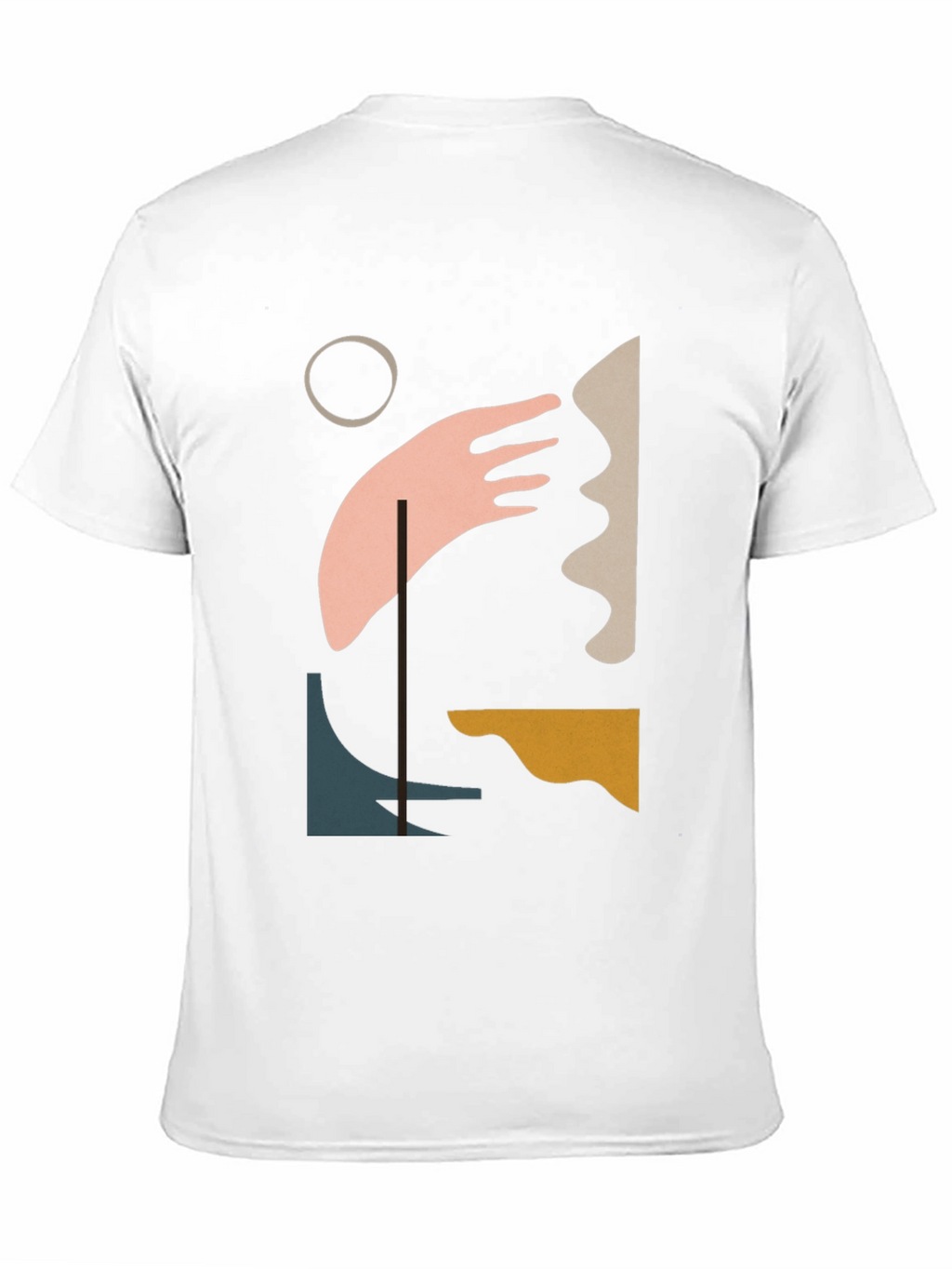 Abstract Art Graphic Tee - Modern Black T-Shirt