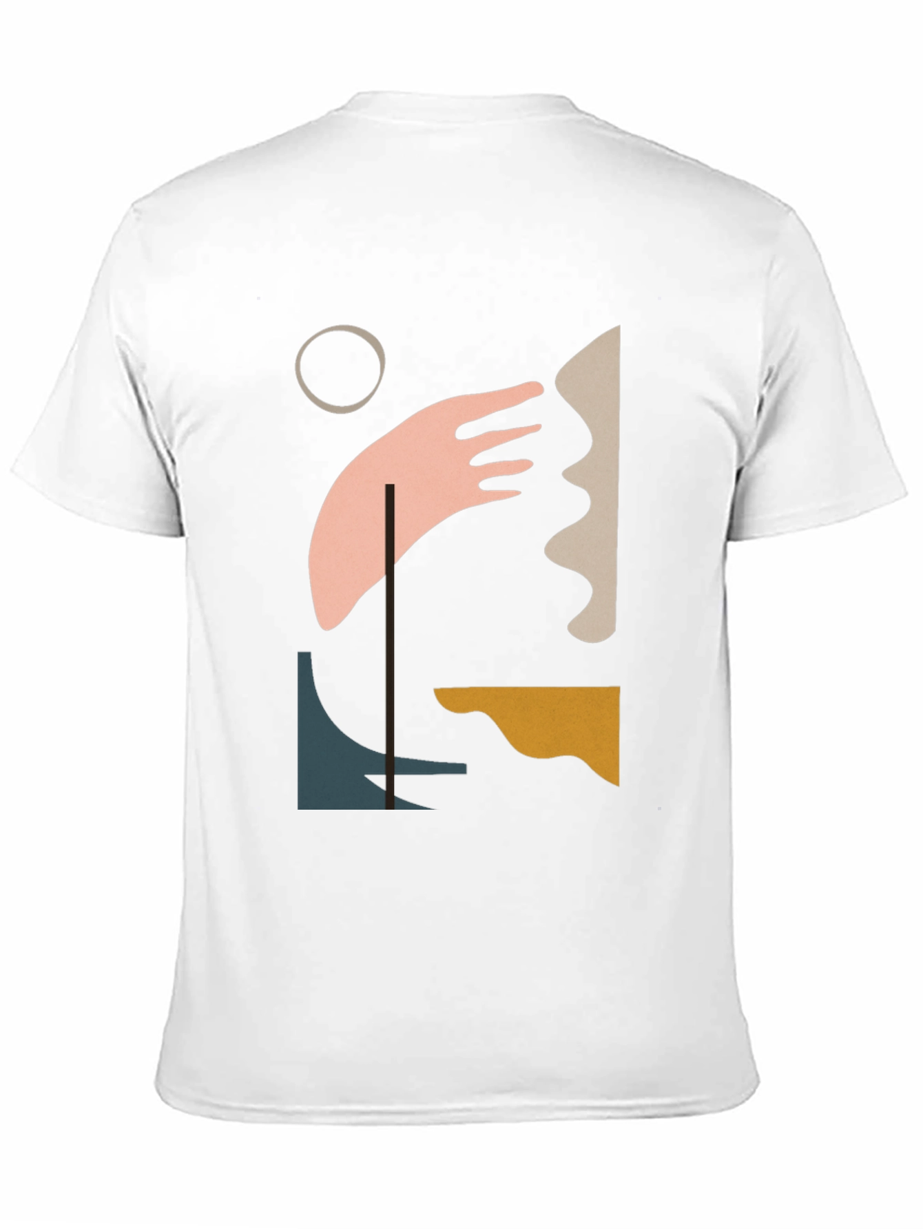 Abstract Art Graphic Tee - Modern Black T-Shirt