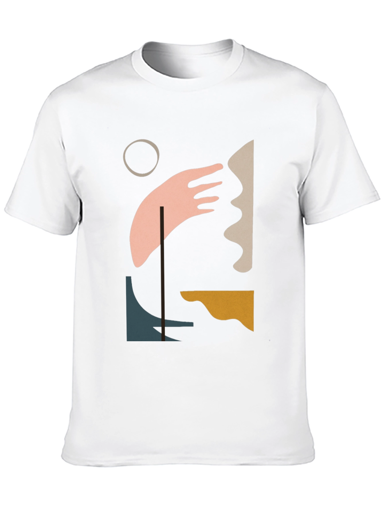 Abstract Art Graphic Tee - Modern Black T-Shirt
