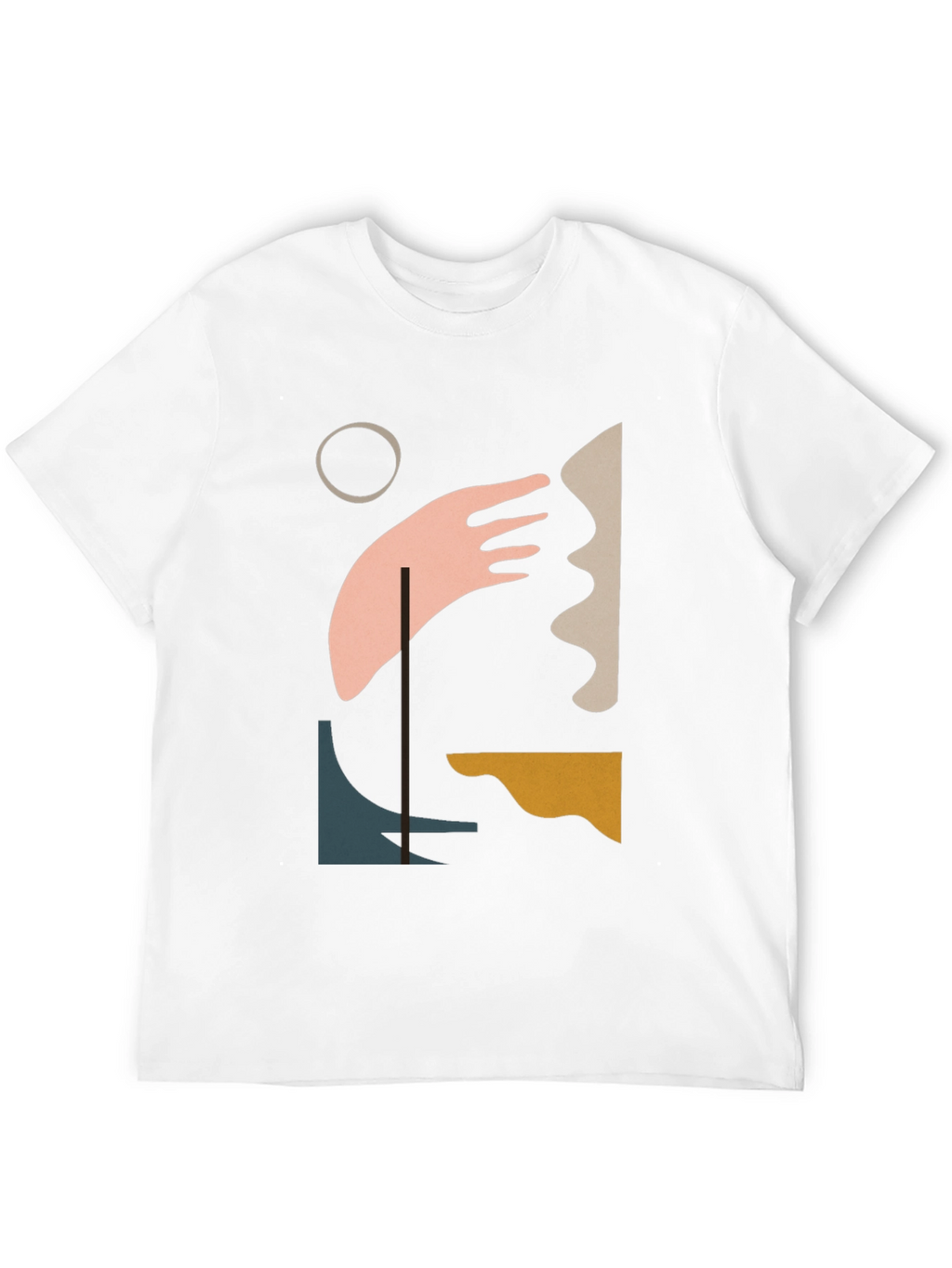 Abstract Art Graphic Tee - Modern Black T-Shirt