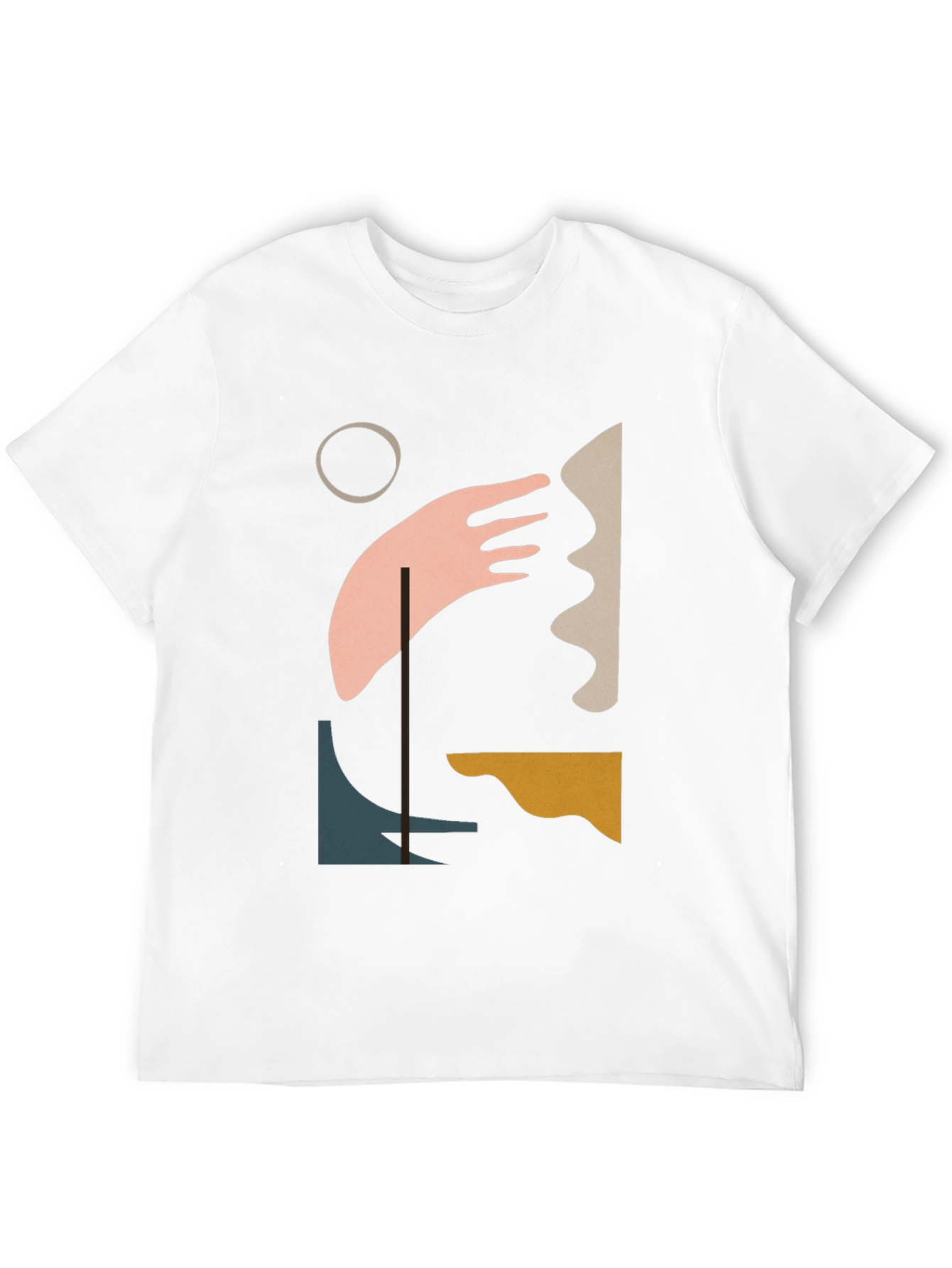 Abstract Art Graphic Tee - Modern Black T-Shirt