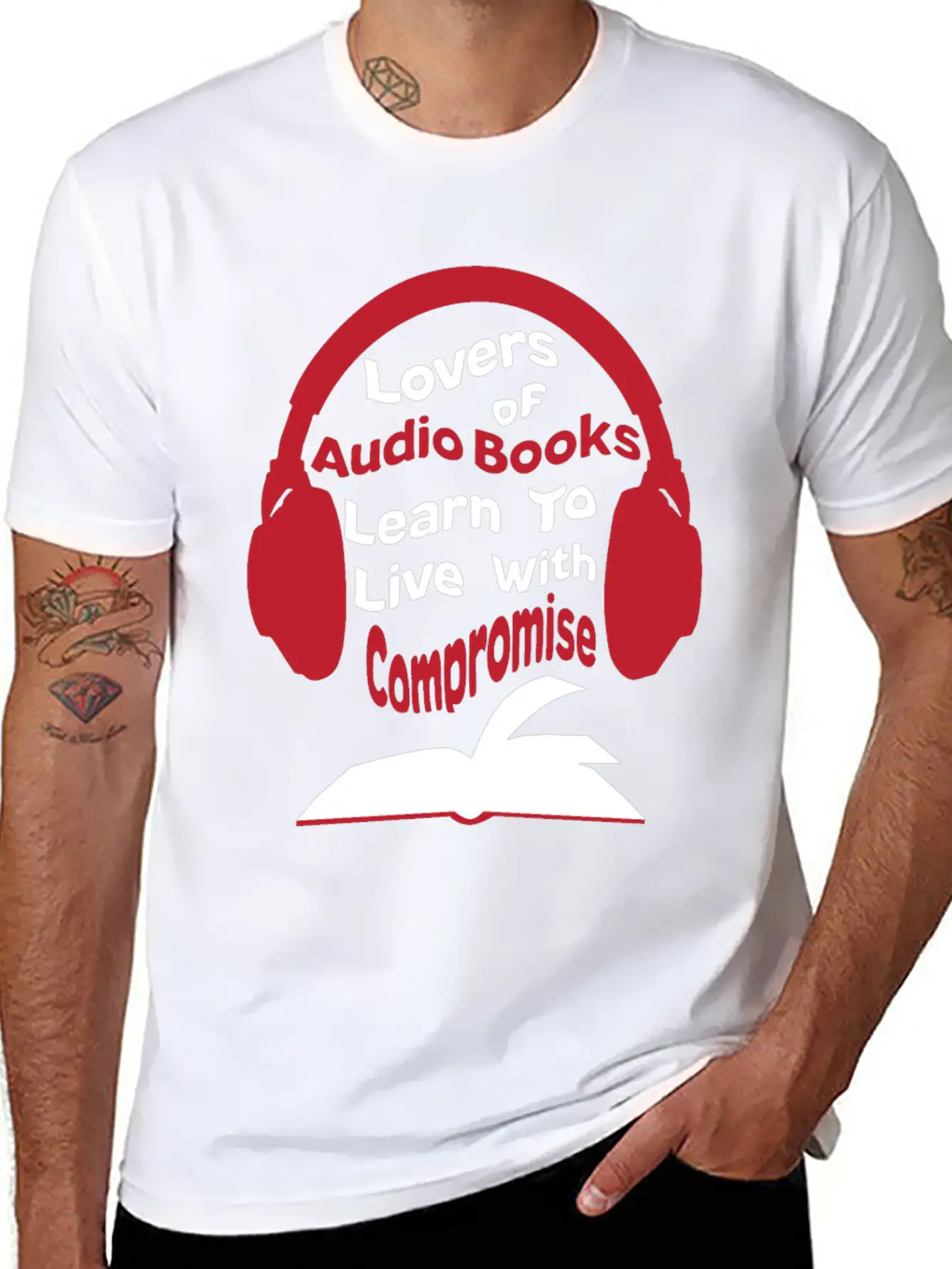 Audio Books Lovers Learning Gift Idea Basic Graphic T-Shirt – Daily Comfort In Soft Cotton