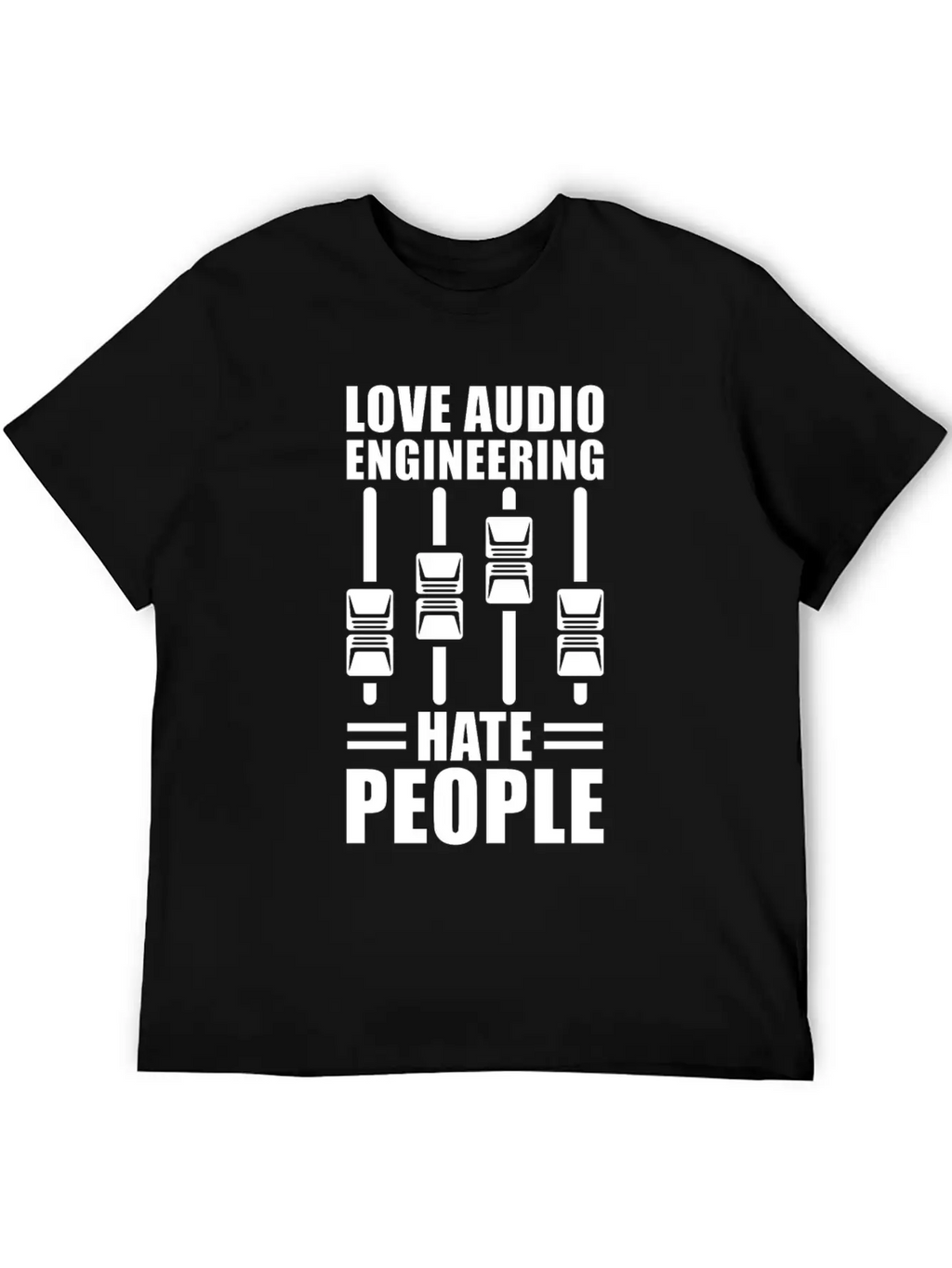 Audio Engineer Sound Technician Gift Stylish Everyday T-Shirt – Unisex Basic Cotton Tee