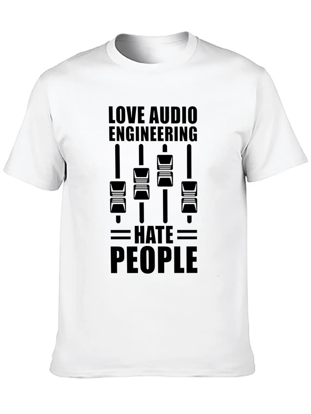 Audio Engineer Sound Technician Gift Stylish Everyday T-Shirt – Unisex Basic Cotton Tee