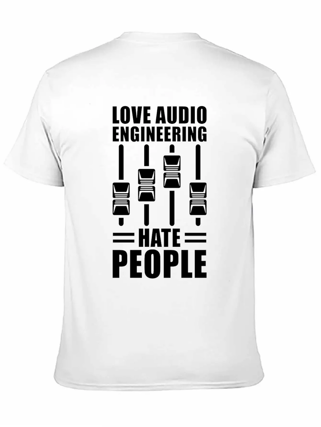 Audio Engineer Sound Technician Gift Stylish Everyday T-Shirt – Unisex Basic Cotton Tee