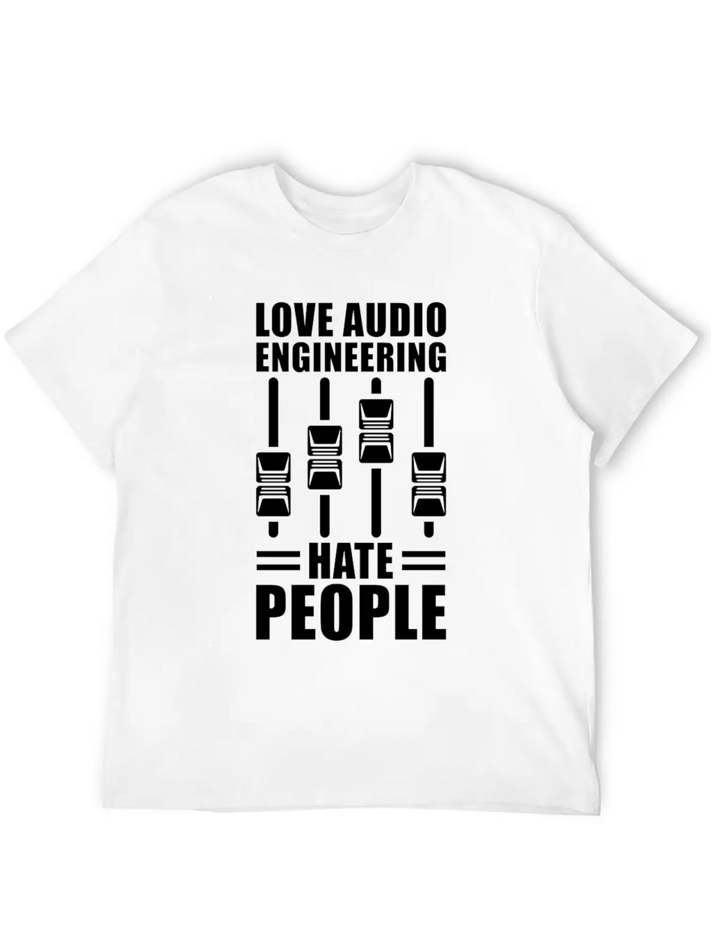 Audio Engineer Sound Technician Gift Stylish Everyday T-Shirt – Unisex Basic Cotton Tee