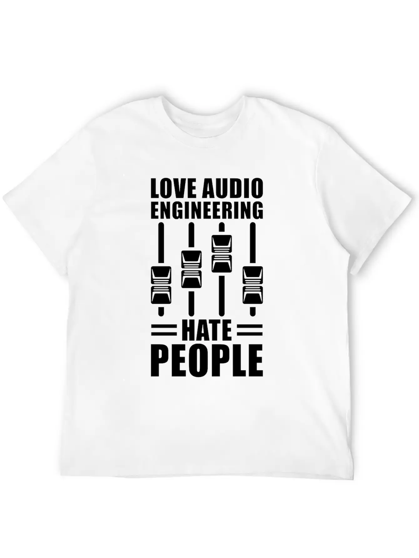 Audio Engineer Sound Technician Gift Stylish Everyday T-Shirt – Unisex Basic Cotton Tee