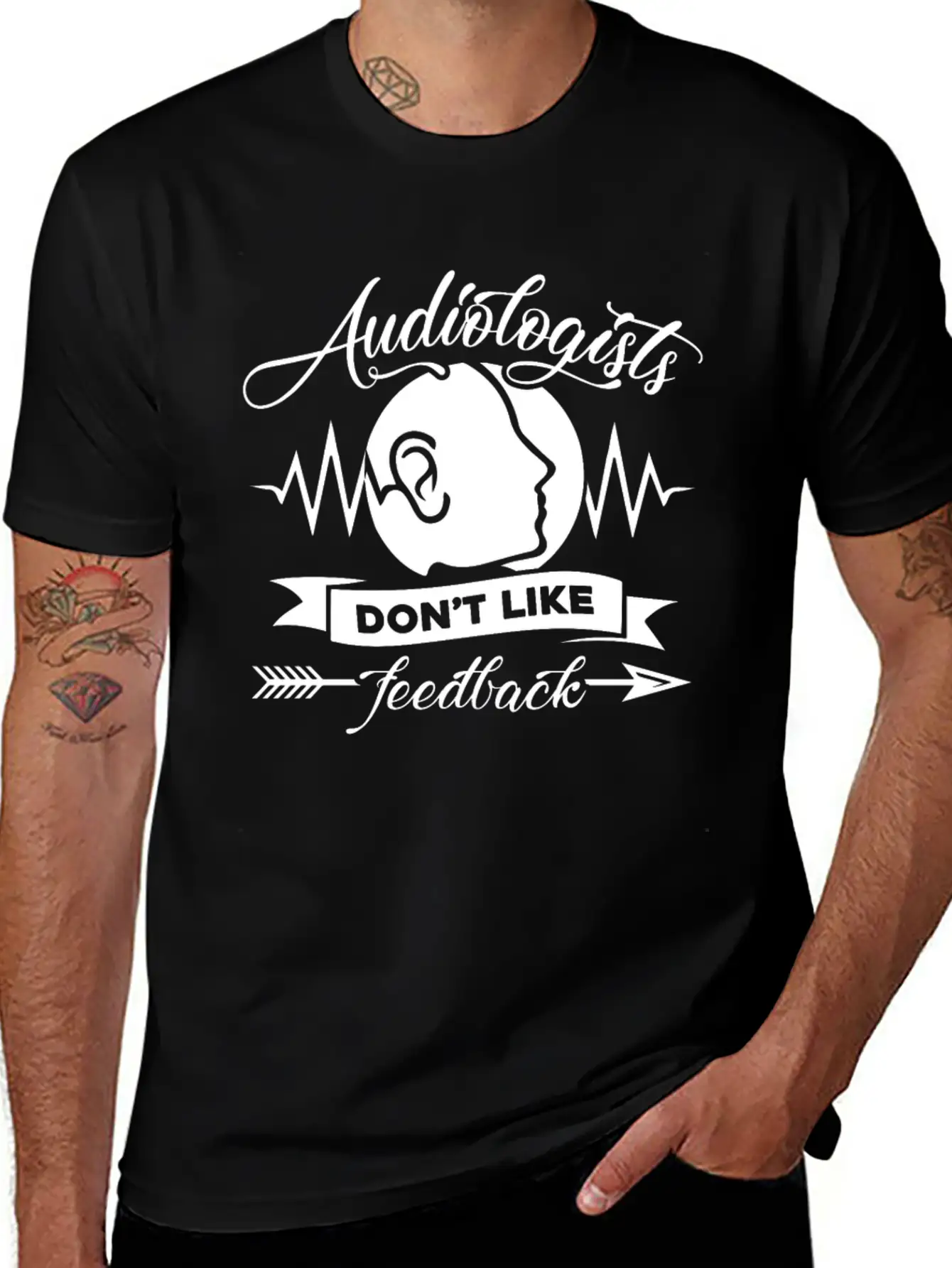 Audiologists Don't Like Feedback Shirt Basic Graphic T-Shirt – Daily Comfort In Soft Cotton